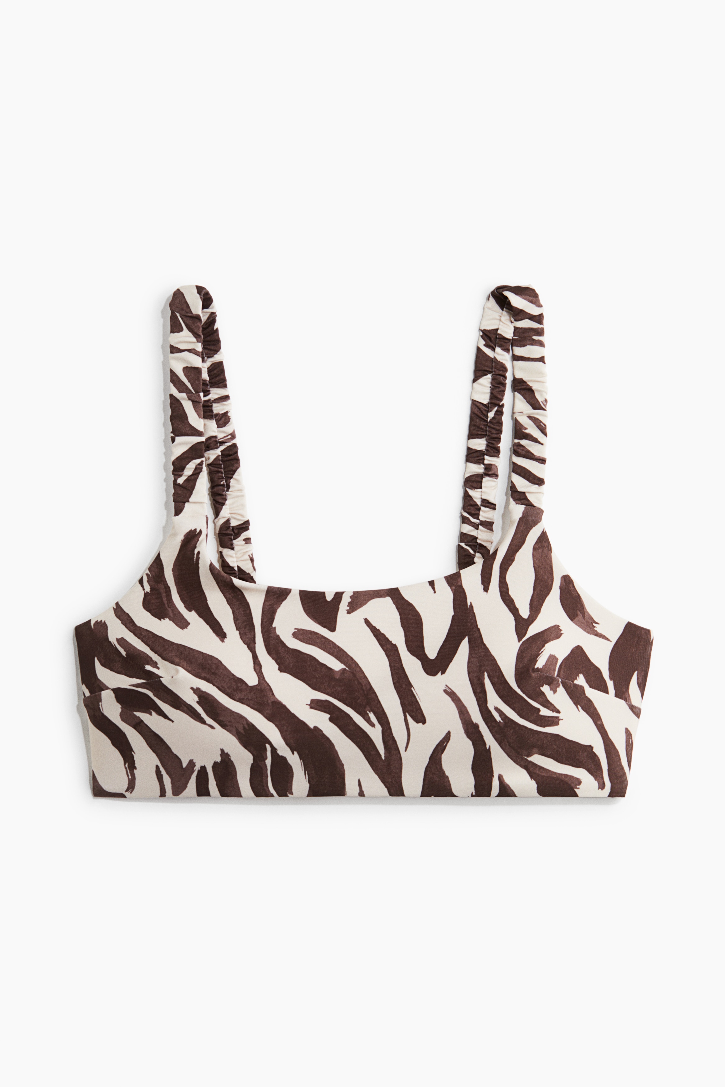 Padded Bikini Top - Light beige/Zebra print/White/White/Blue pattern/Red/Black