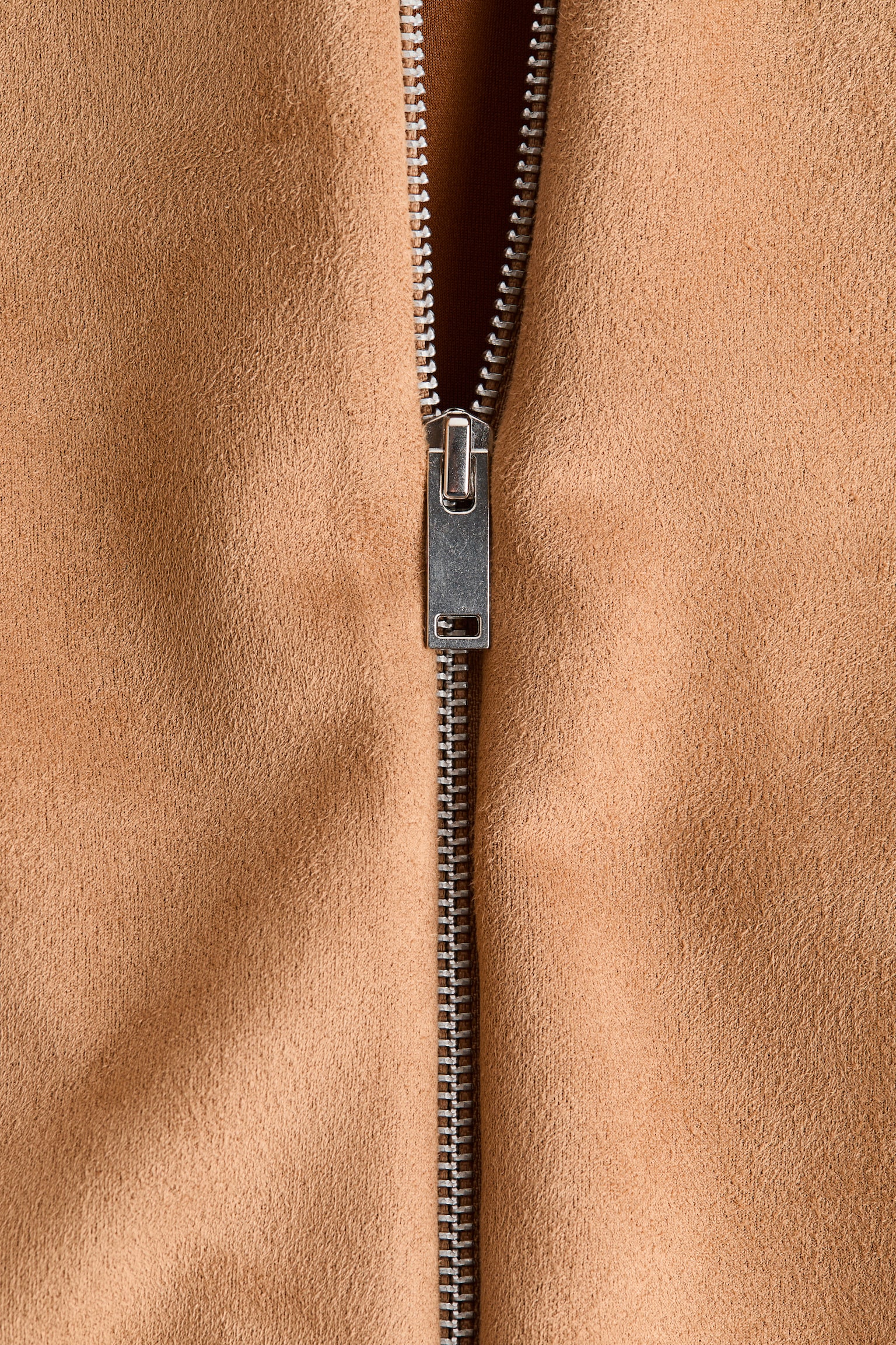 Oversized jersey jacket - Dark beige/Dark turquoise - 2