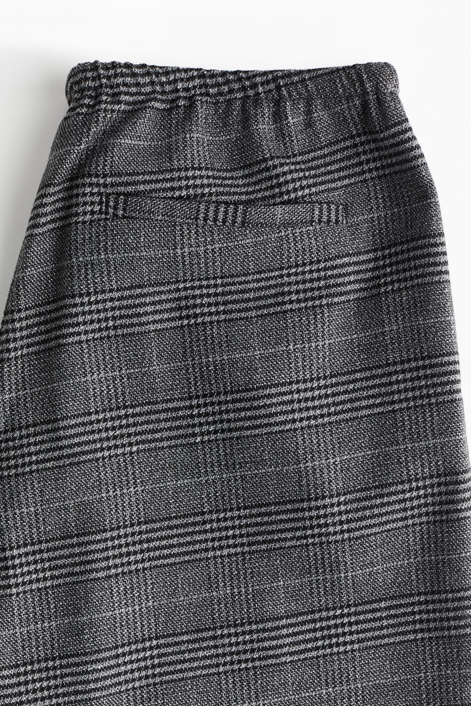 Drawstring trousers - Dark grey/Checked - 5