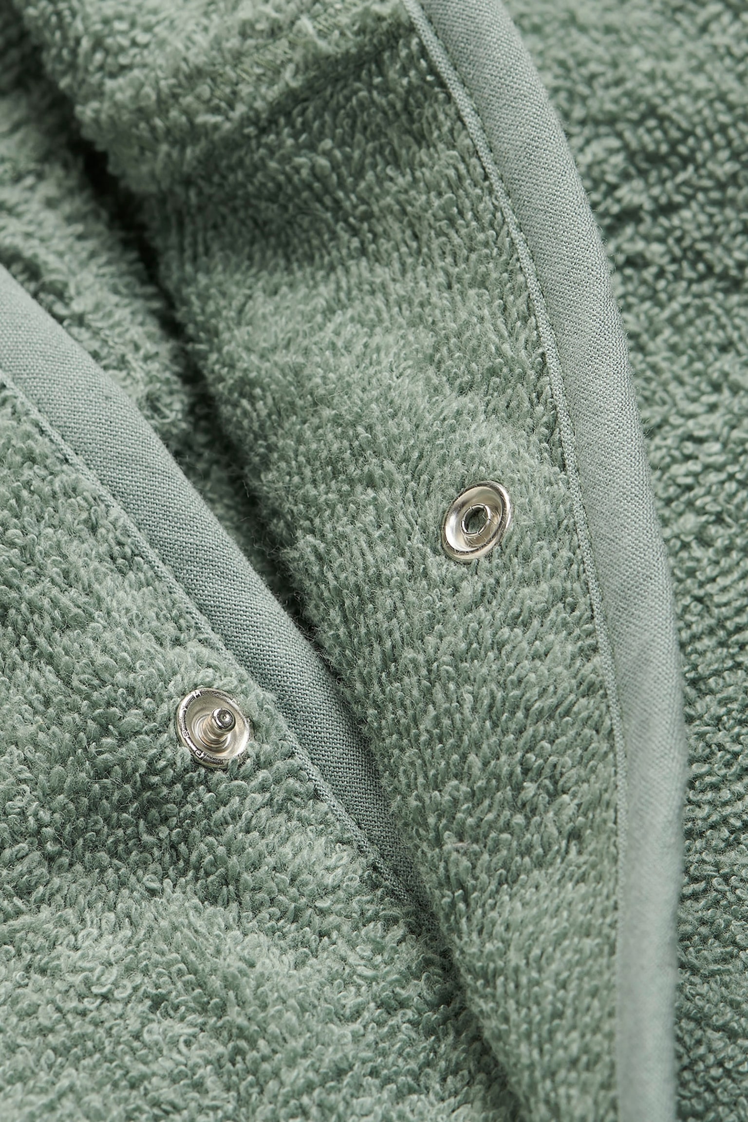 Terry Bathrobe 1-2 Years - Ash Green/Sea Green/Biscuit/Nougat/Wild Rose - 4