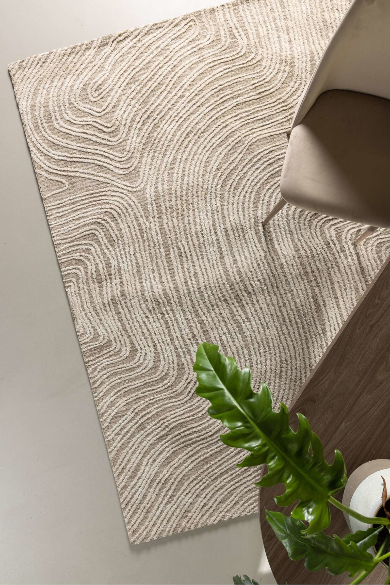 Melle Tapis - Polyester, Beige - 6