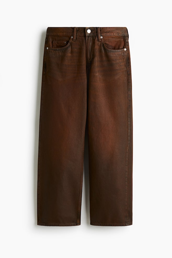 Straight Relaxed Jeans - Rust brown - 1