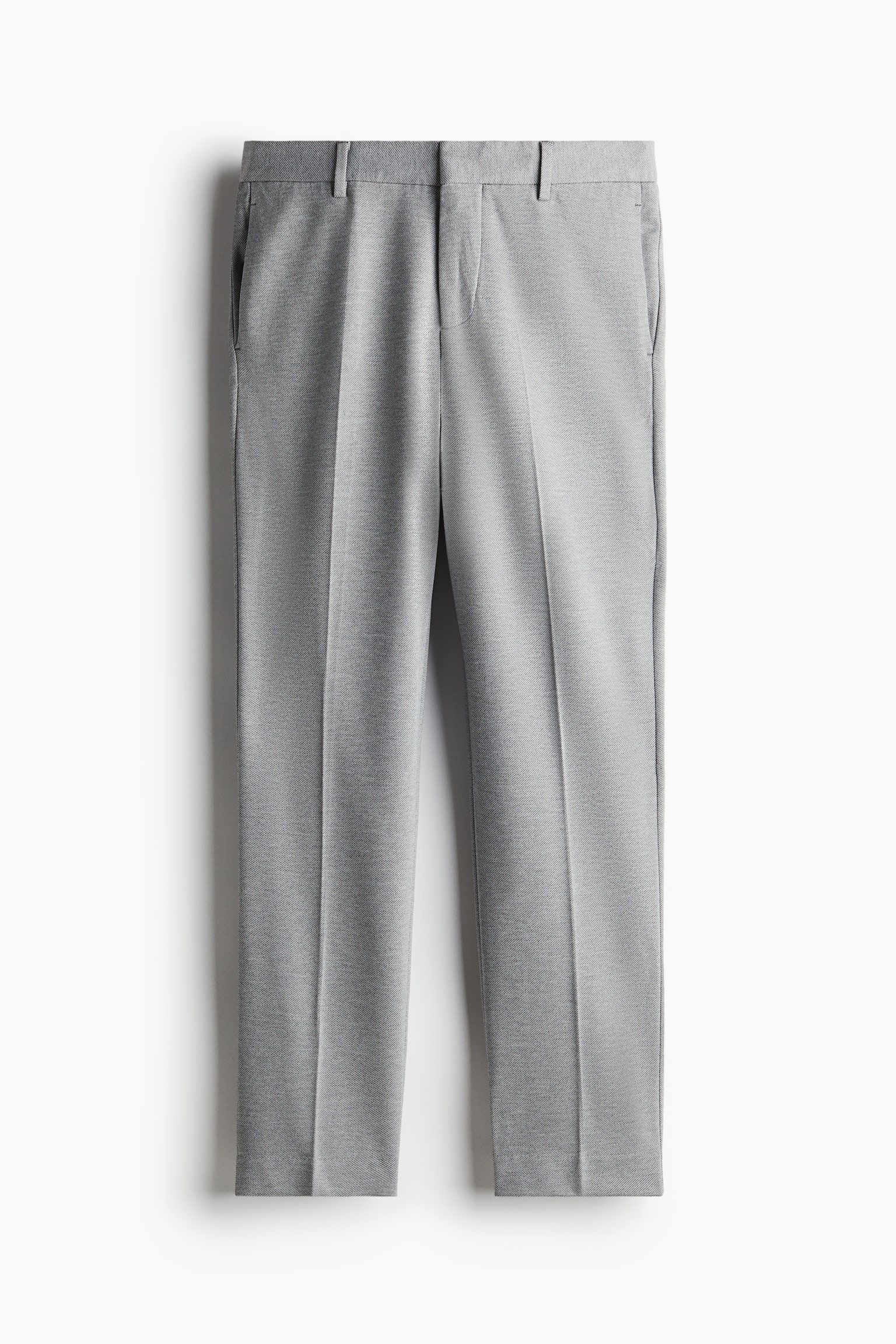 Slim Fit Jersey Suit Pants - Grey - 2