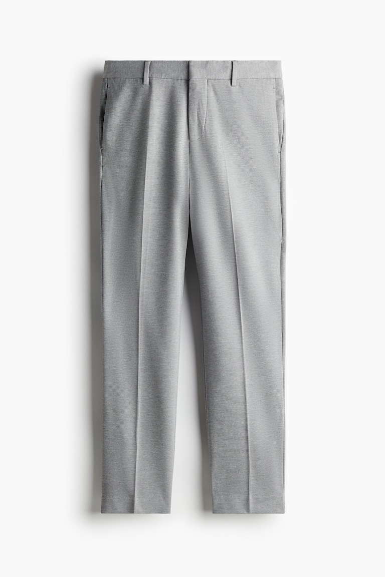 Men's Gray Slim Fit Jersey Suit Pants | H&M US