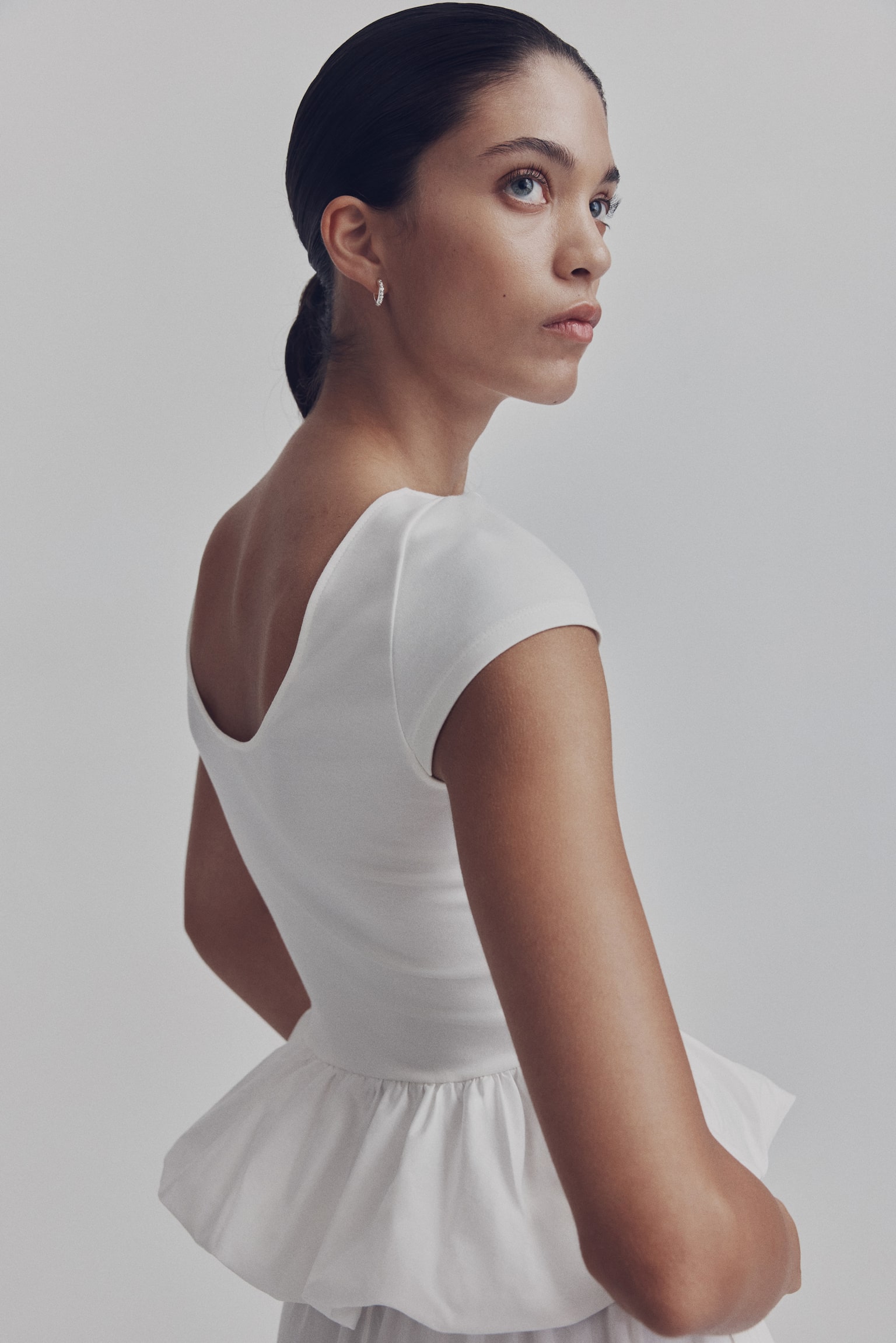 Ponte di Roma bubble-hem top - White - 4