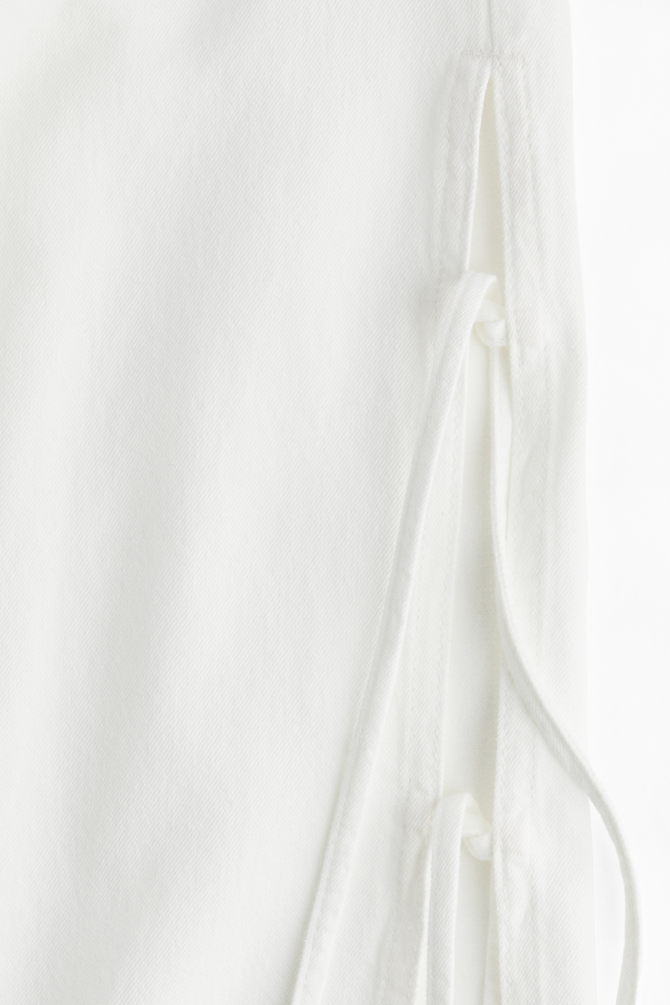 Tie-detail pull-on trousers