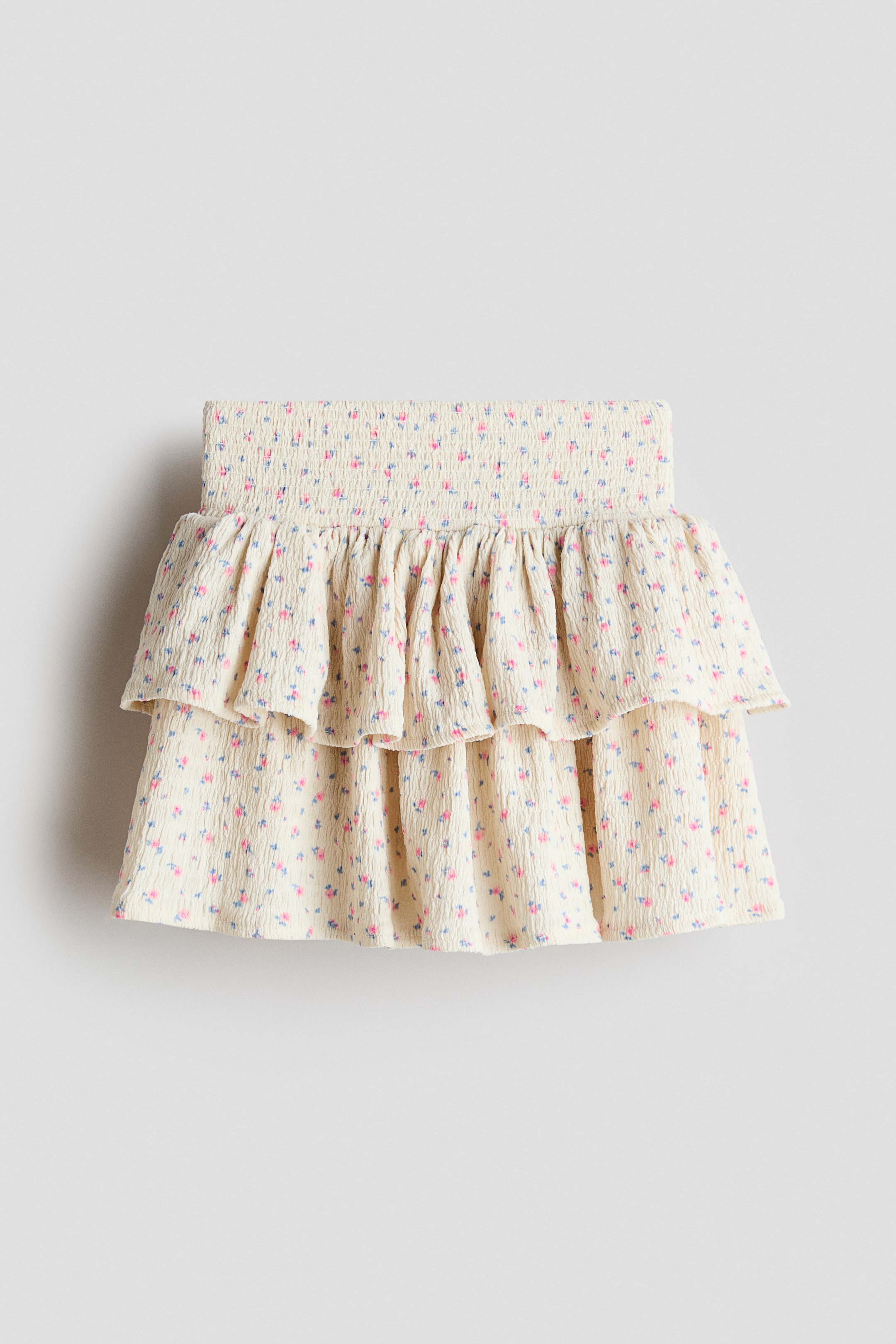 View larger image: Printed tiered skort - Light beige/Floral - Kids | H&M IN 1