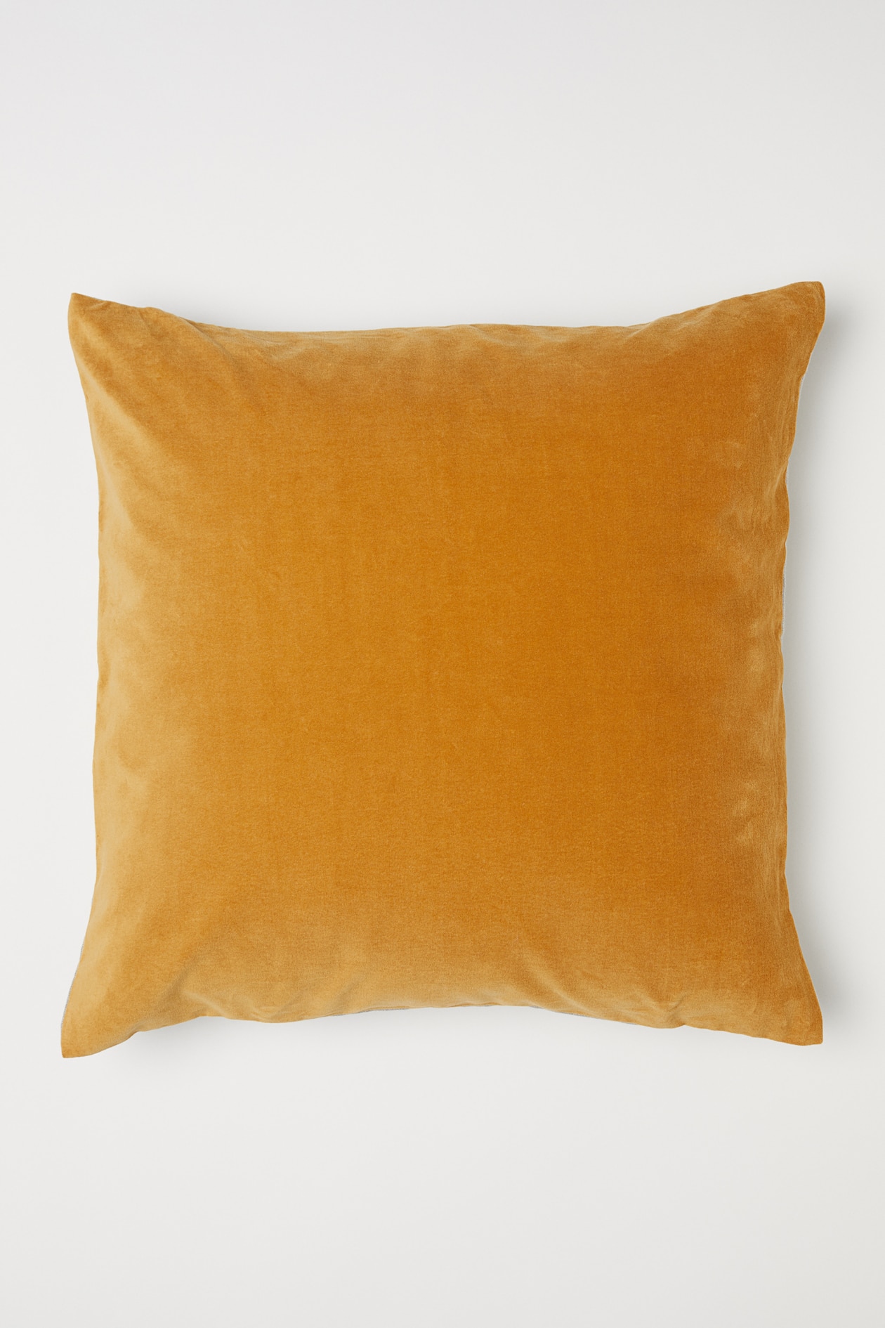 Linen and velvet cushion cover Dark yellow/Beige Home All H&M GB