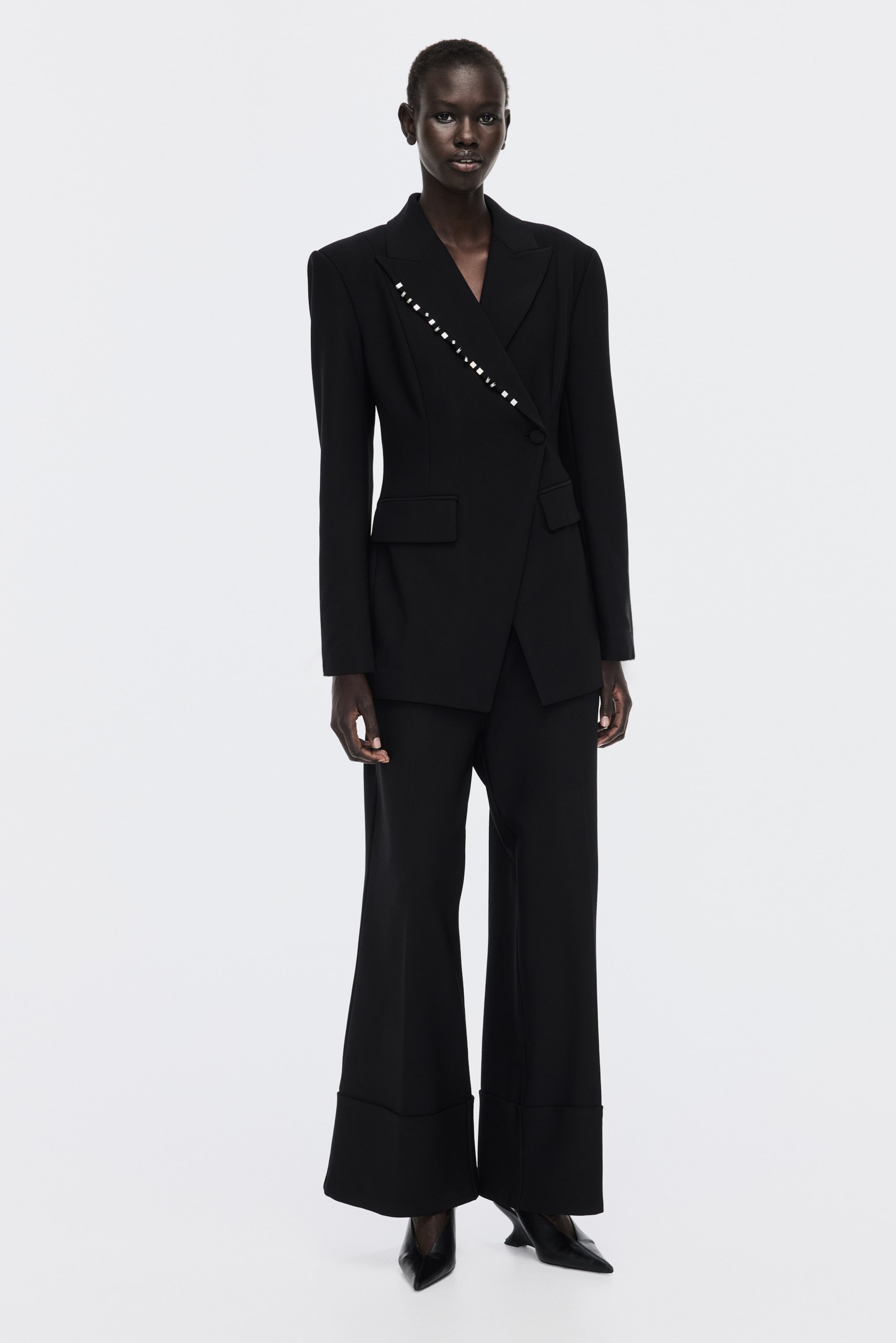 查看大圖: 鉚釘細節西裝外套 - 黑色 - Ladies | H&M 3