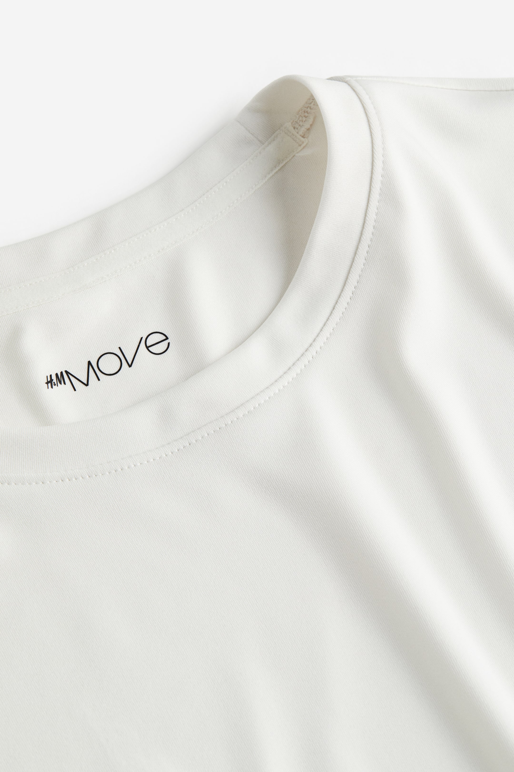 View larger image: Activewear Top In DryMove™ - White/To Develop - Men | H&M AU 3