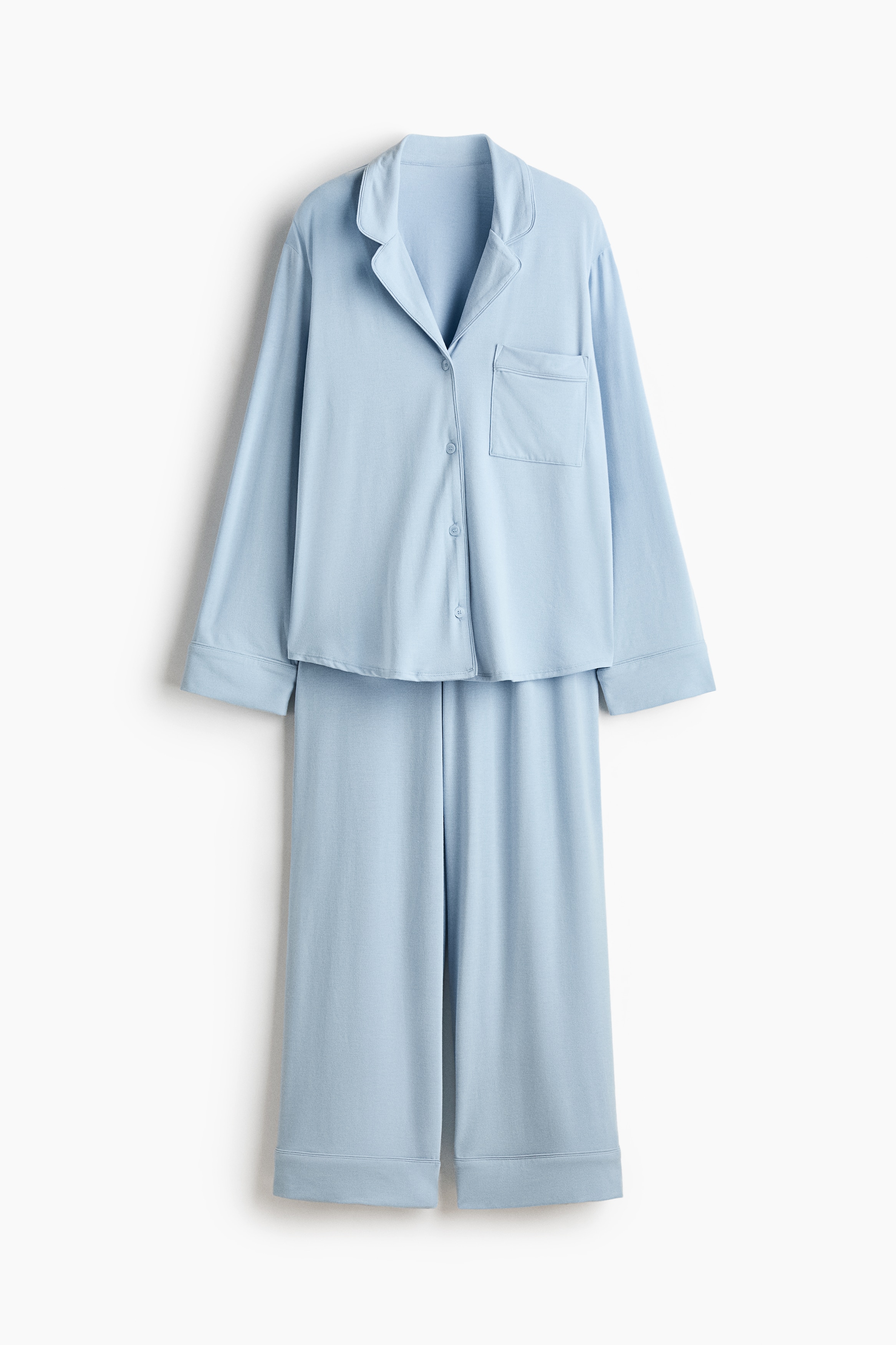 Viscose-blend pyjamas - Light blue/Cream/Black/Light pink/Black/Burgundy/Grey-green/Navy blue/Navy blue/Dusty pink/Cream/Light grey marl