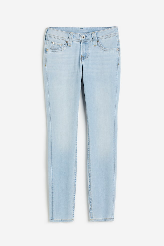Skinny Low Jeans - Blek denimblå/Lys denimblå/Sort - 1