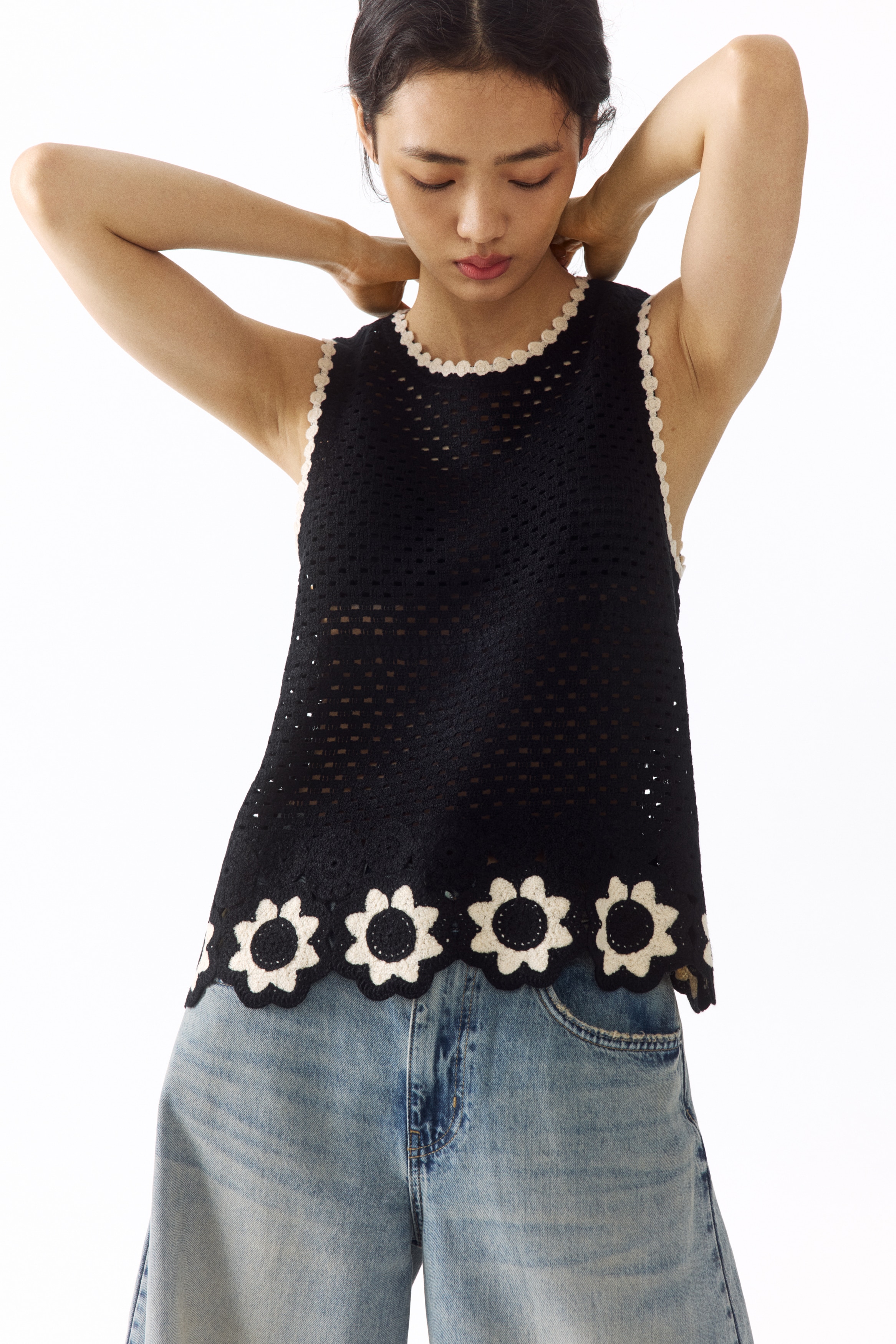 Crochet-Look Open-Knit Top from H&M - $29.99