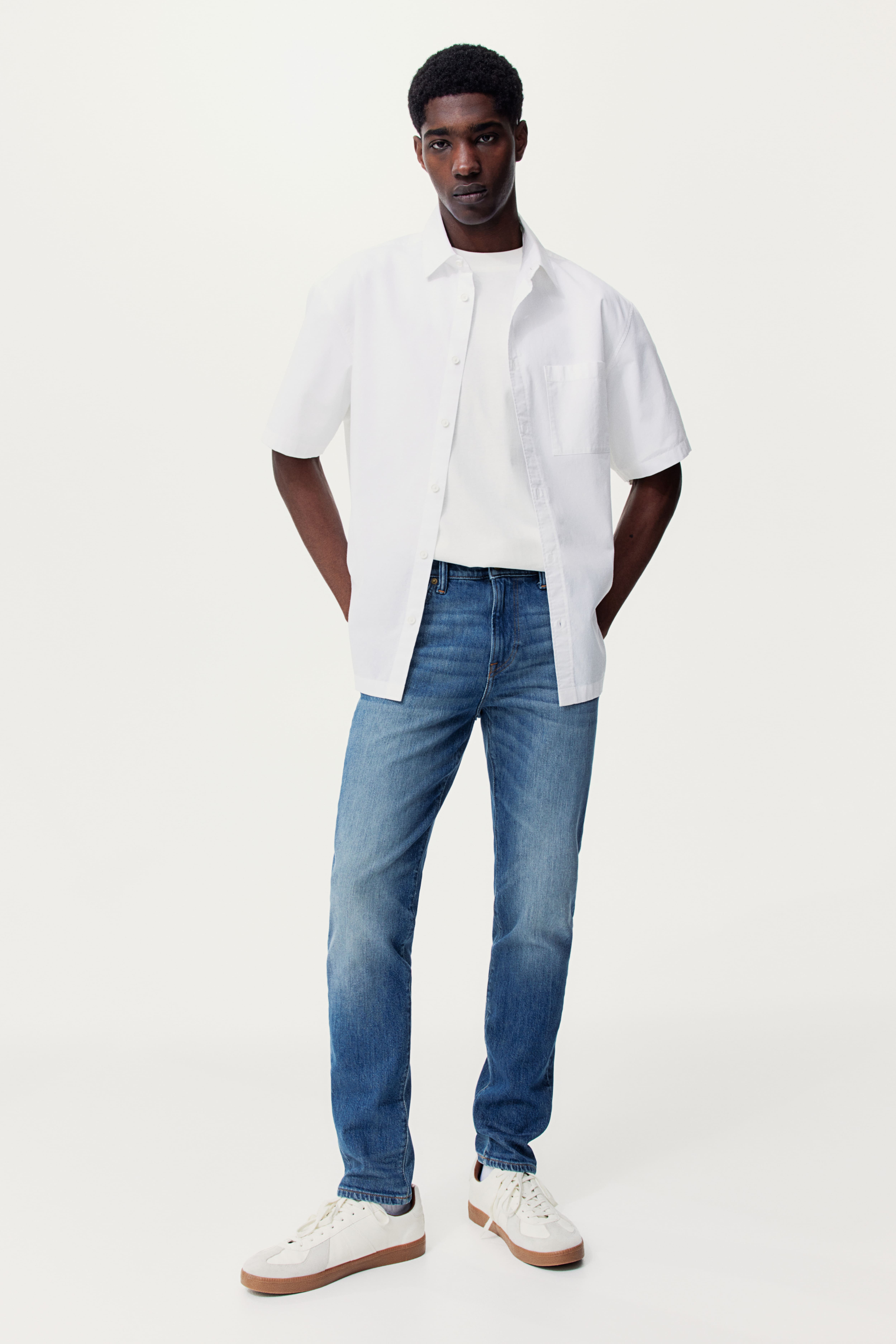 H&m skinny coupe moulante & denim hotsell