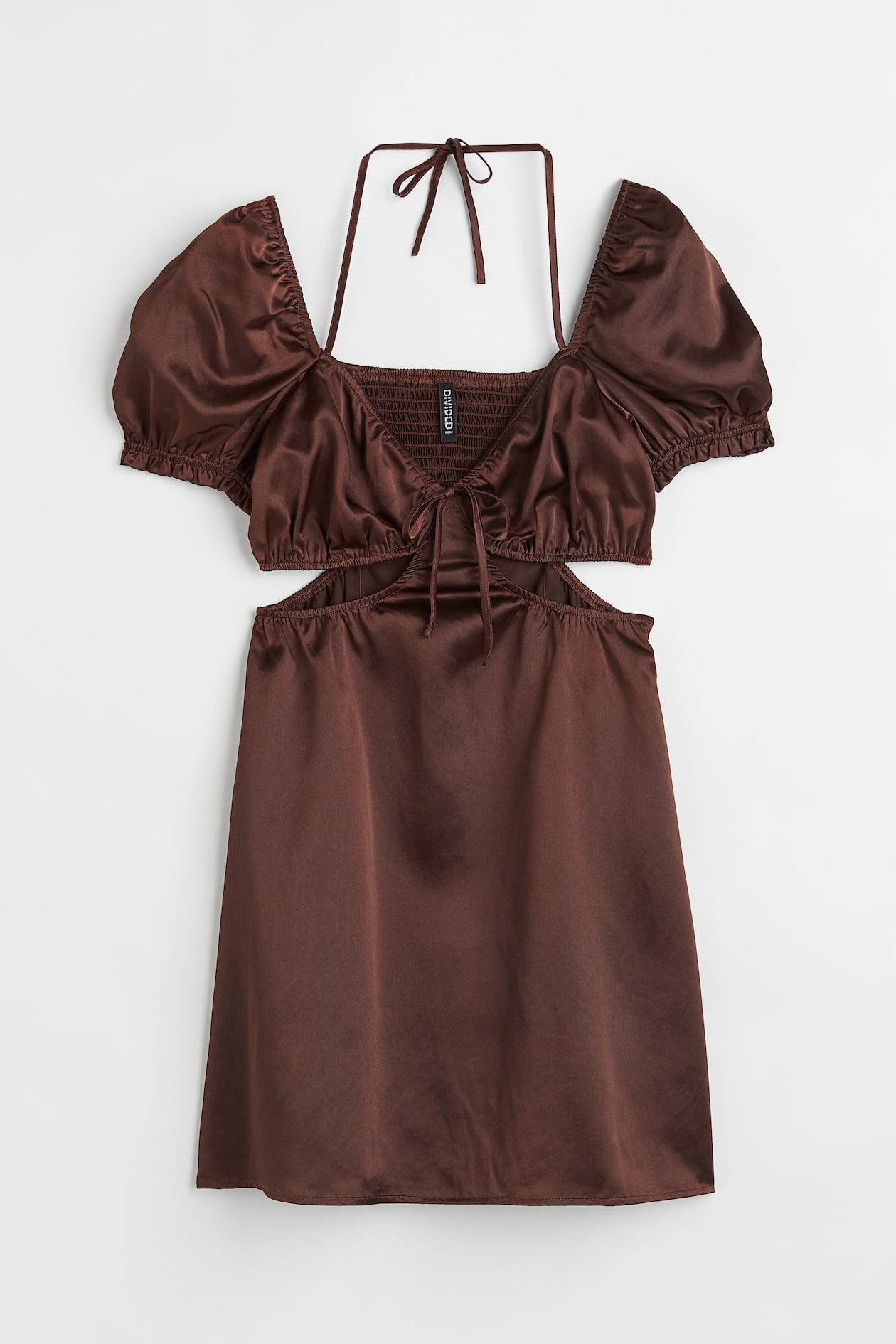 カットアウトワンピース - ダークブラウン - レディース | H&M JP
