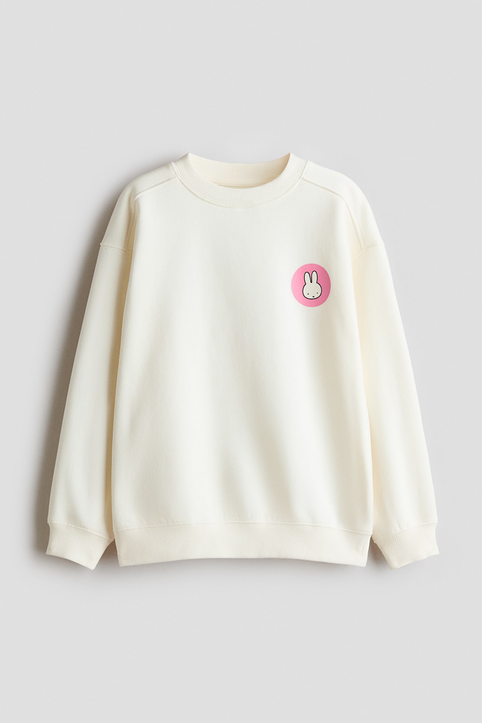 Printed brushed-inside sweatshirt - Cream/Miffy/Light blue/Cinnamoroll/White/KPop Demon Hunters/Dark purple/Snoopy/Anthracite grey/CapyFun