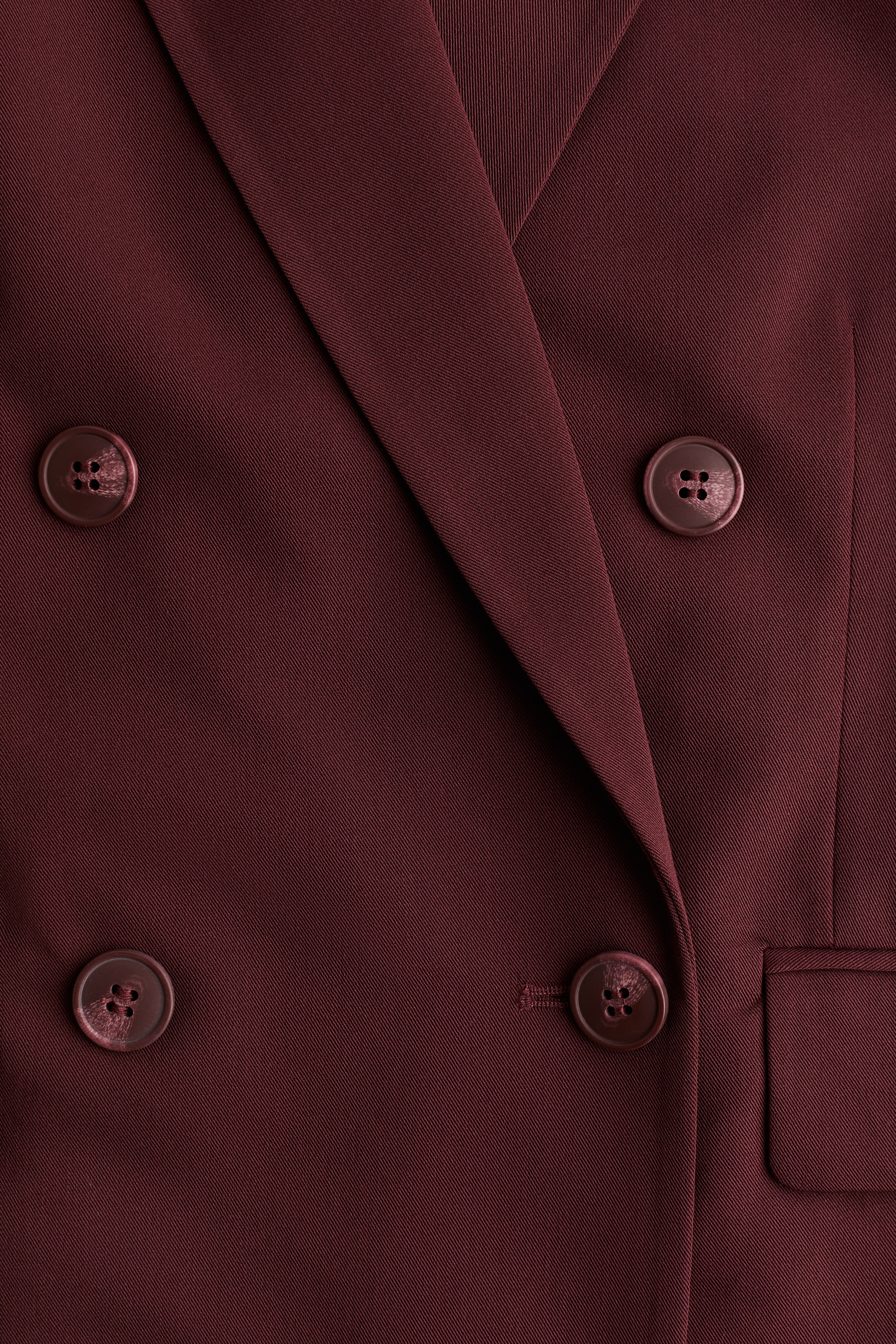 ダブルブレストブレザー - バーガンディ - レディース | H&M JP