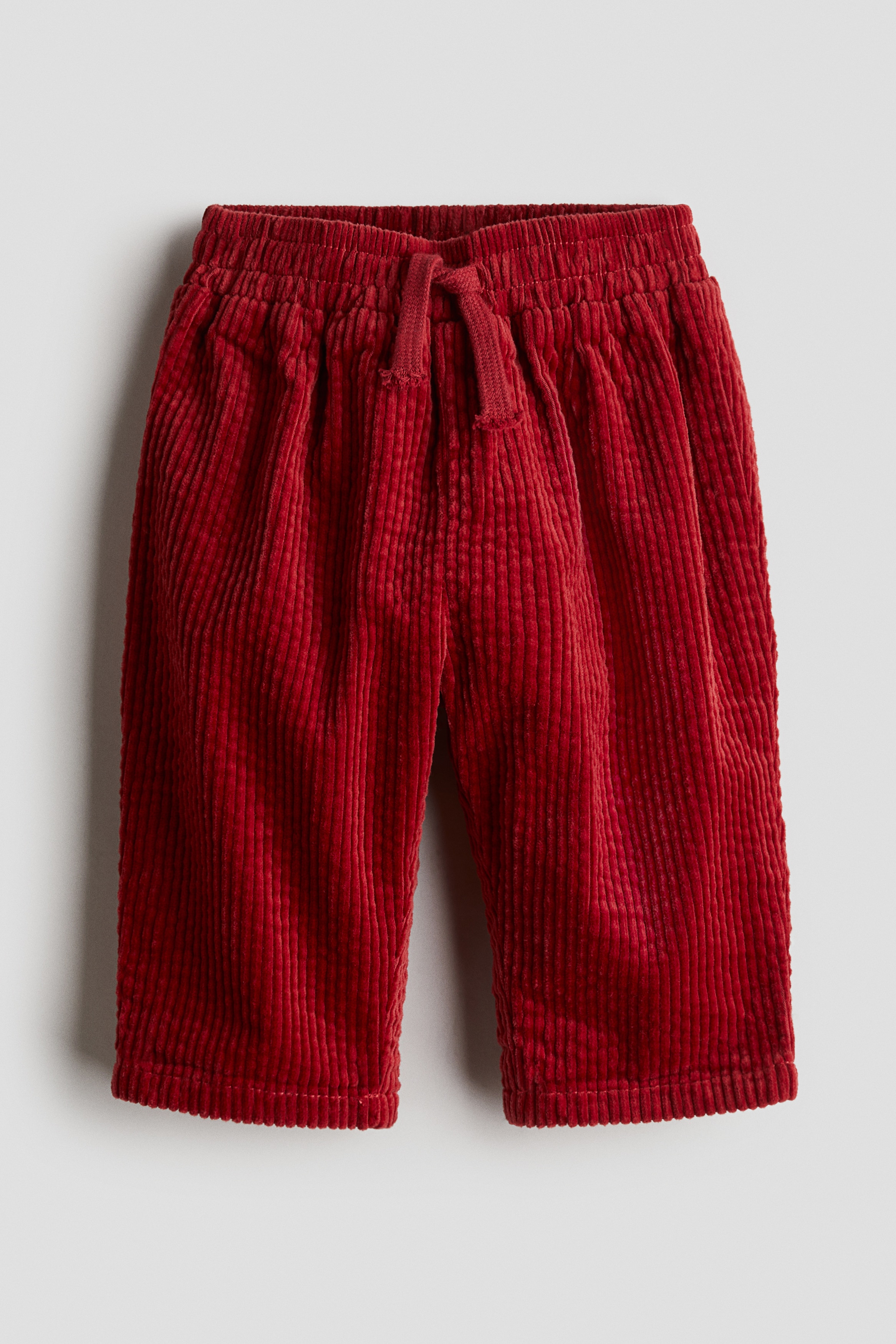 H & M - コットンコーデュロイジョガーパンツ - レッド