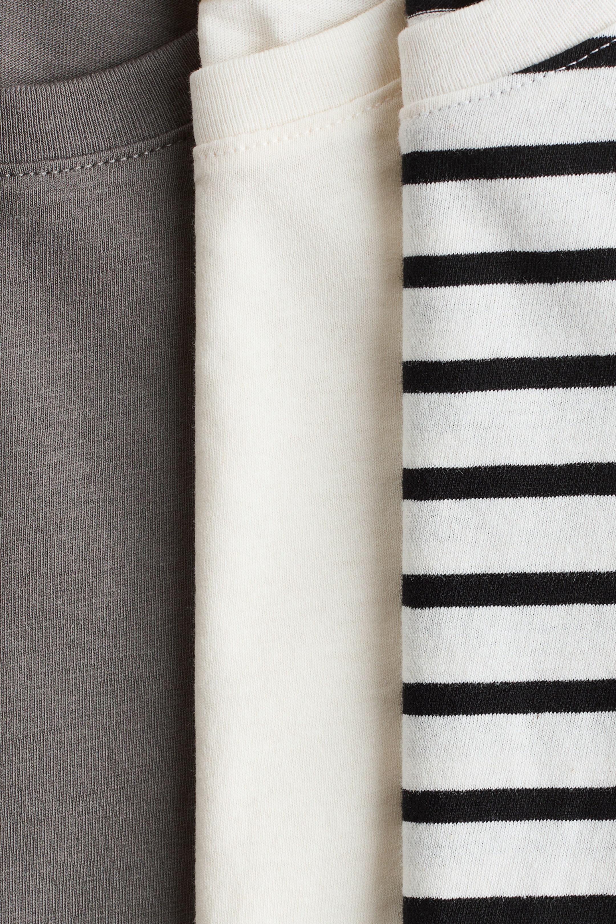 Xem ảnh lớn hơn: Bộ 3 áo thun dài tay - Màu be hồng/Trắng - Kids | H&M VN 2