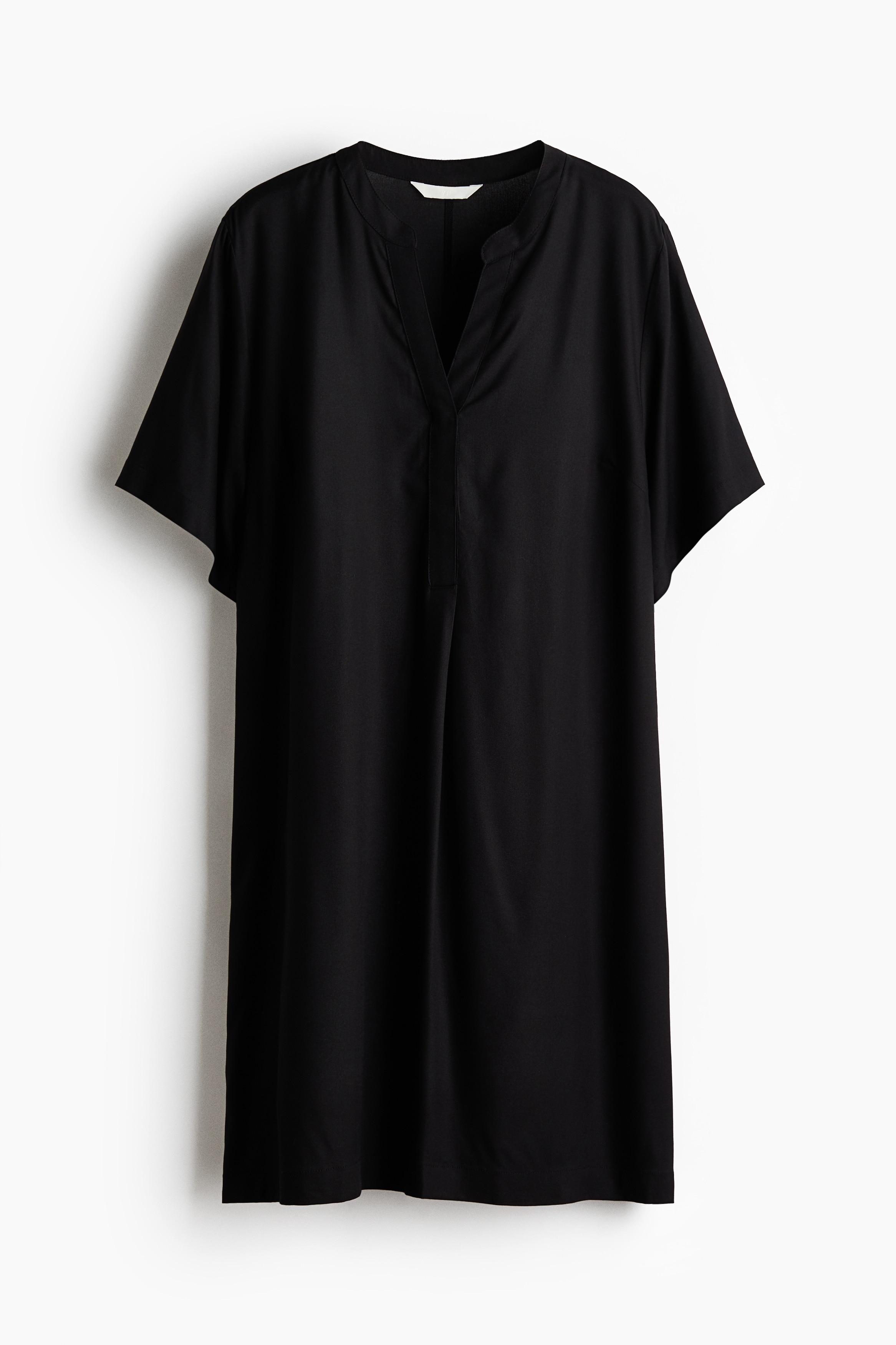 Viscose Tunic Dress - Black/Green/white floral/Black/White/blue patterned/Cream/black floral/White/lemons/Dark khaki green/Dark blue/patterned/Black/Beige/leopard print