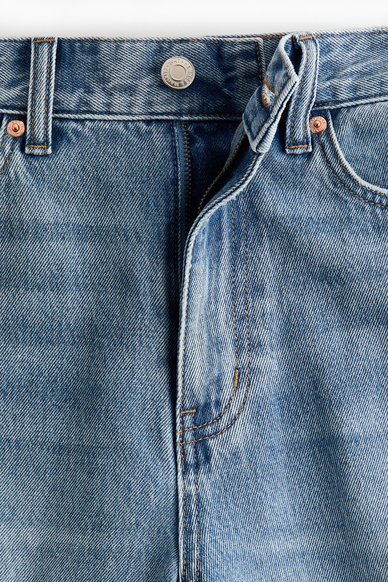 Barrel Regular Waist Jeans - Light denim blue/Dark denim blue - 3