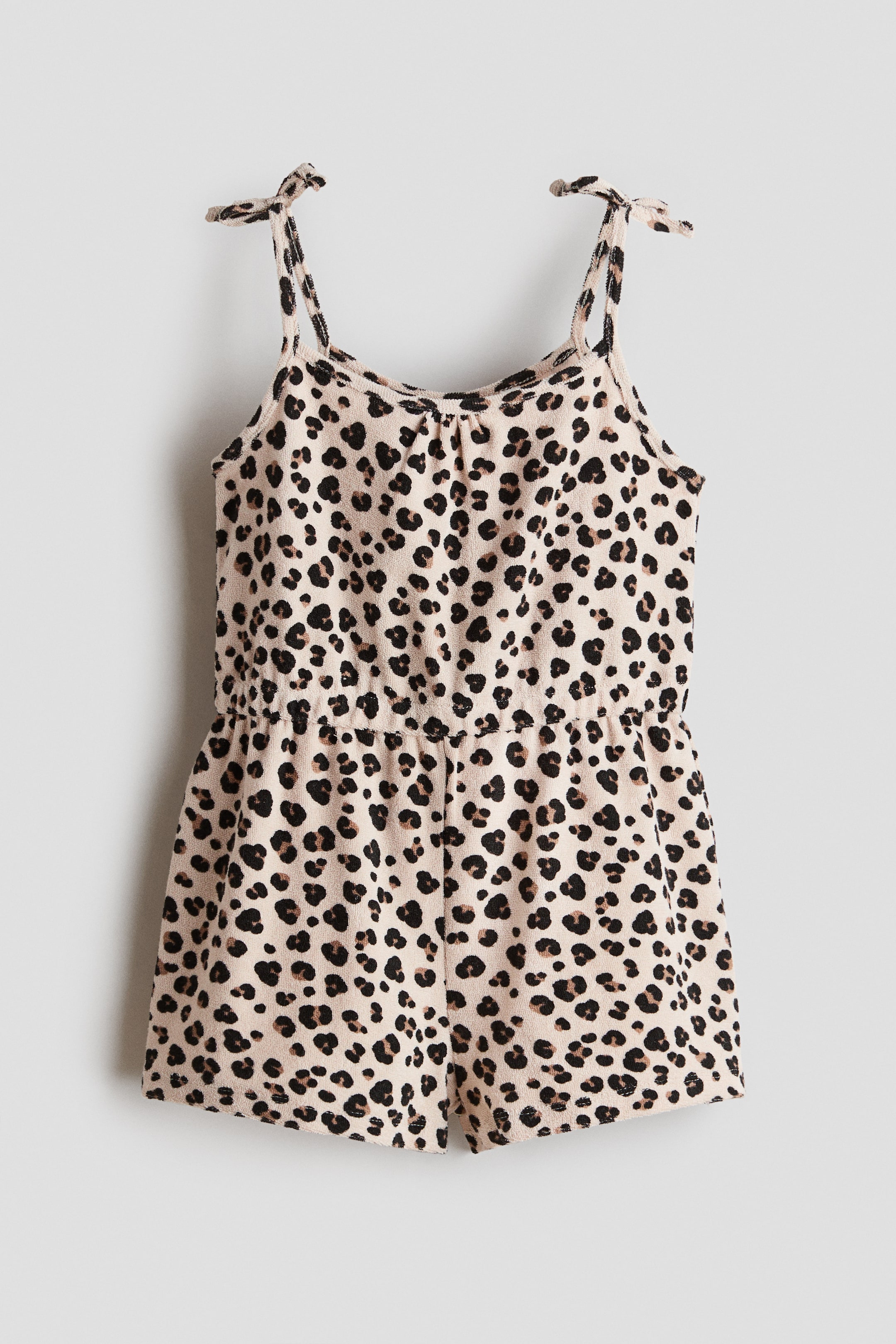 Prikaži veću sliku: Kombinezon od frotira - Svetlobež/leopard dezen - Kids | H&M RS 1