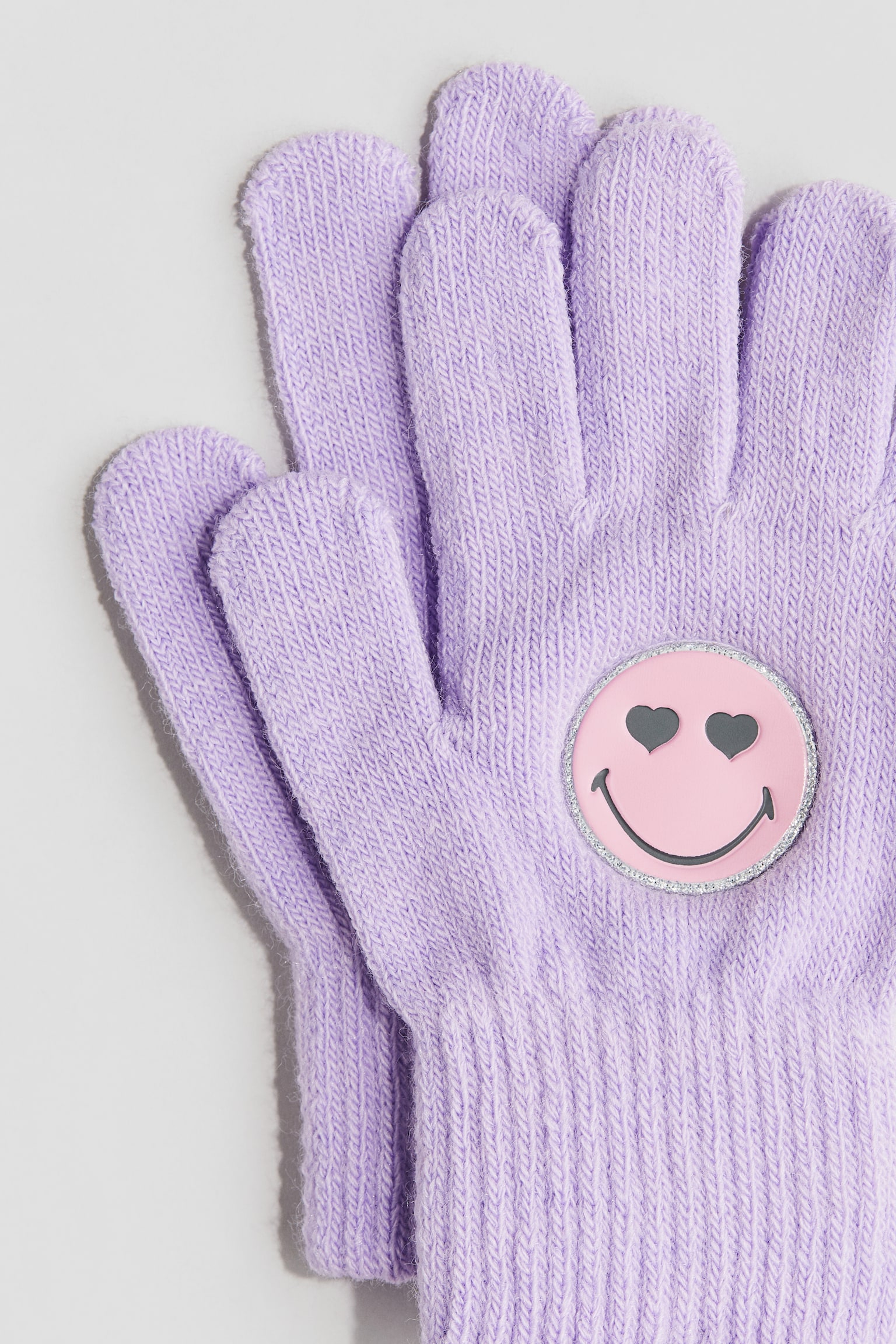 Appliquéd gloves - Light purple/SmileyWorld®/Pink/Disney - 2