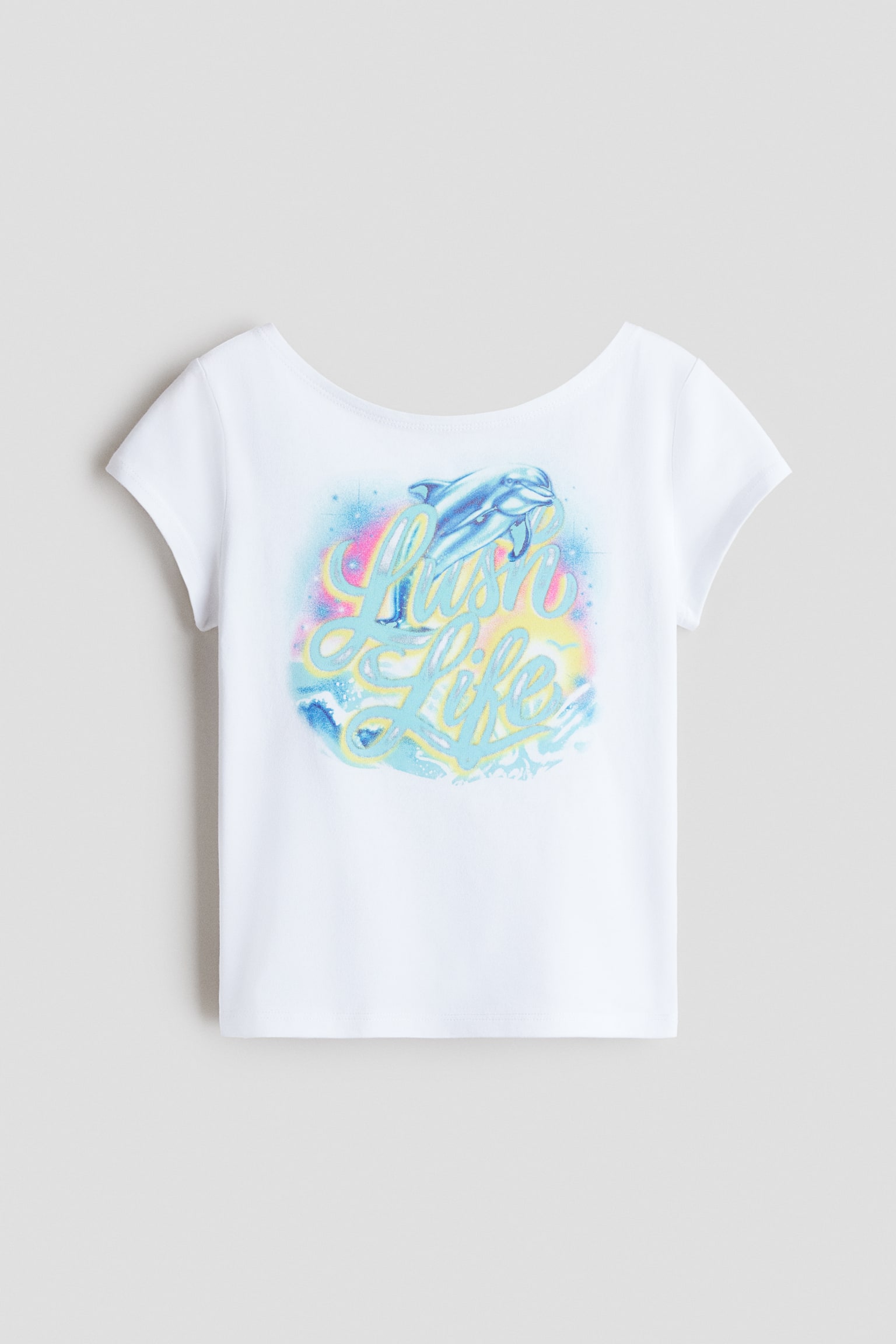 Baumwollshirt mit Motivprint - Weiß/Zara Larsson/Hellrosa/Zara Larsson