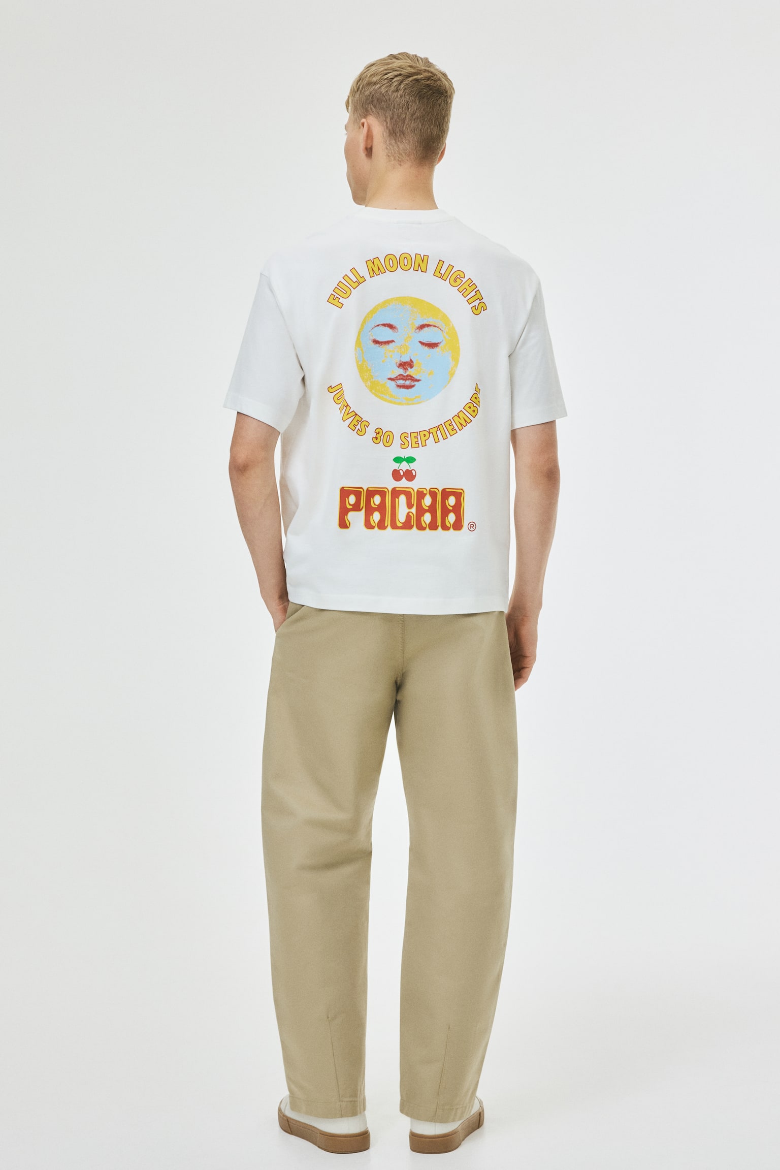 טישירט Loose Fit - לבן/Pacha/לבן/ ספרות זולה/שחור/פינק פלויד/שחור/Oasis/לבן/NASCAR/לבן/סנופי/לבן/Oasis - 5