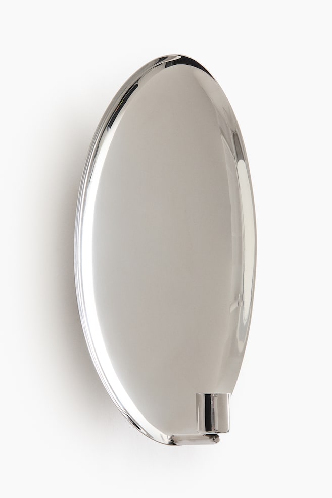 Stainless steel candle sconce - Silver-coloured - 4