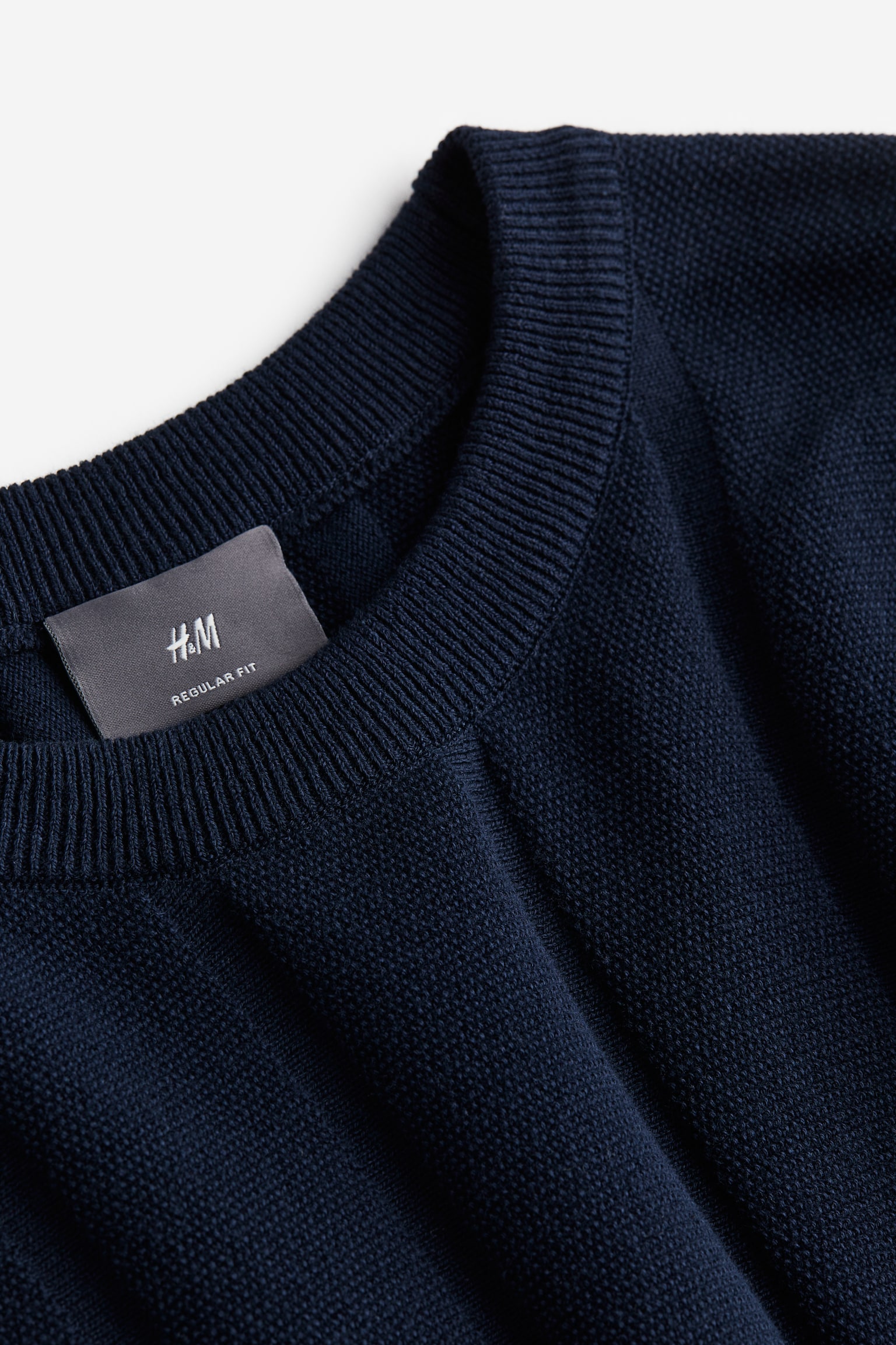 Slim Fit Jumper - Navy blue/Dark beige - 4