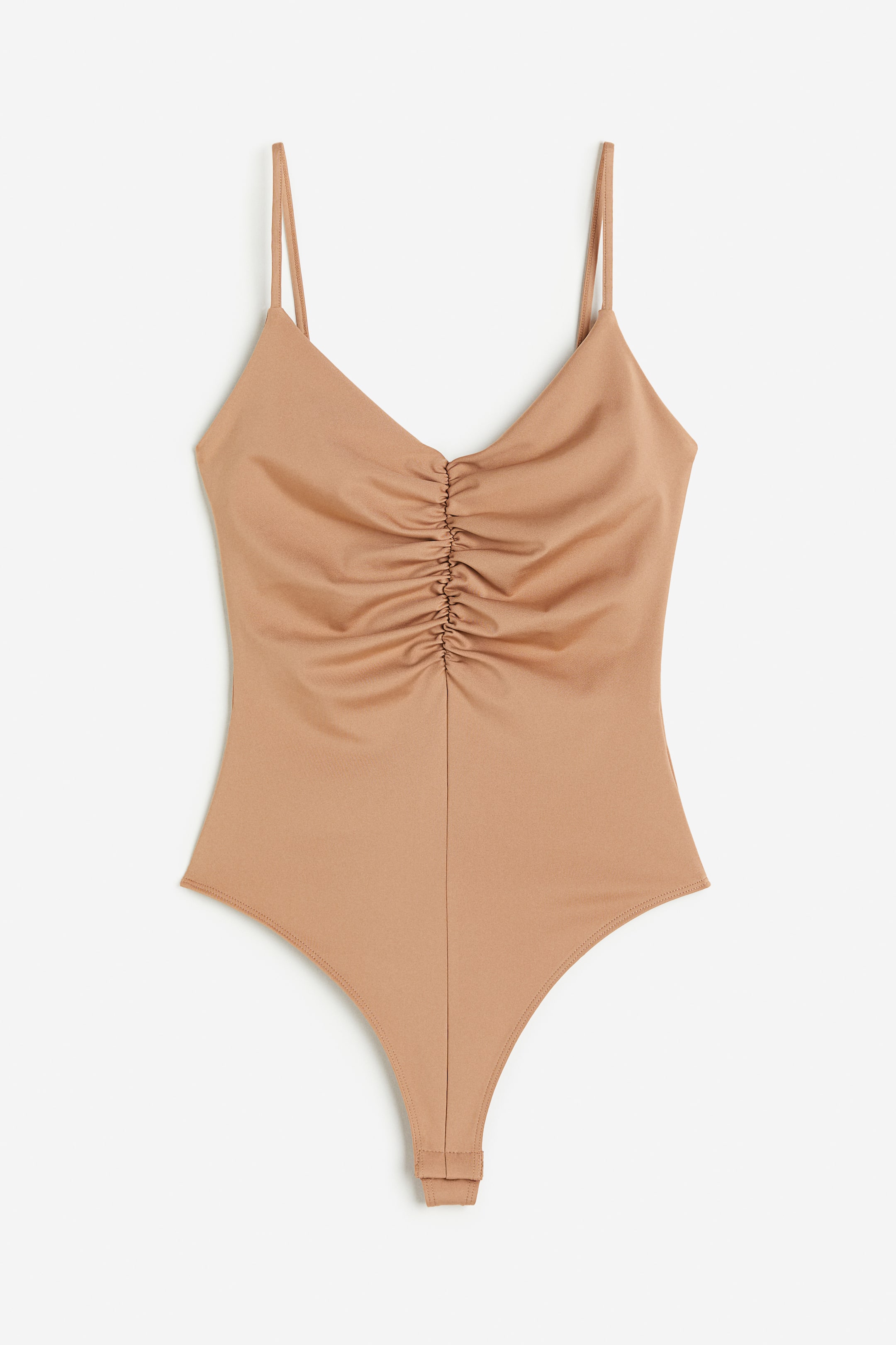 Gathered Thong Bodysuit