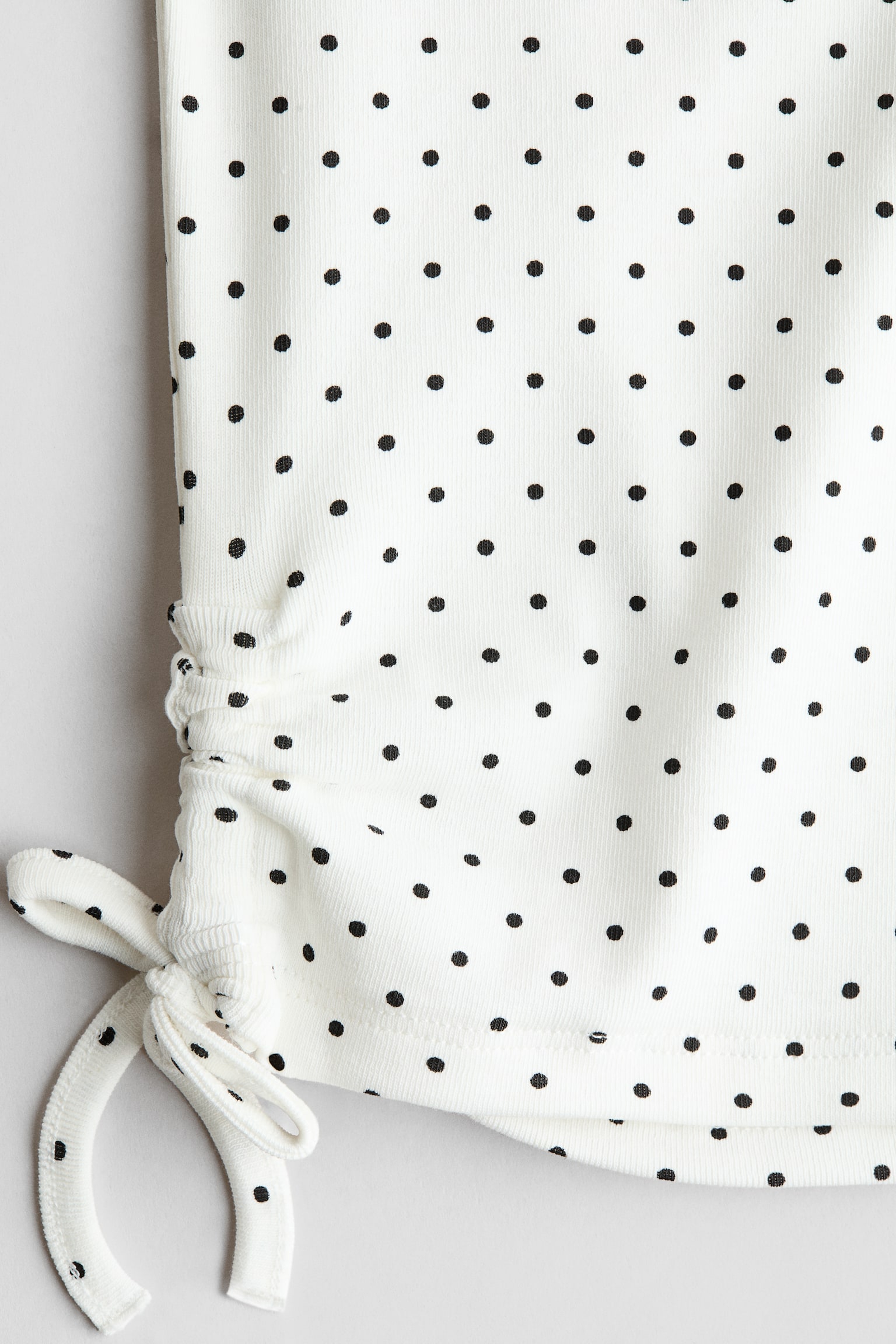 Drawstring-detail cotton top - 2