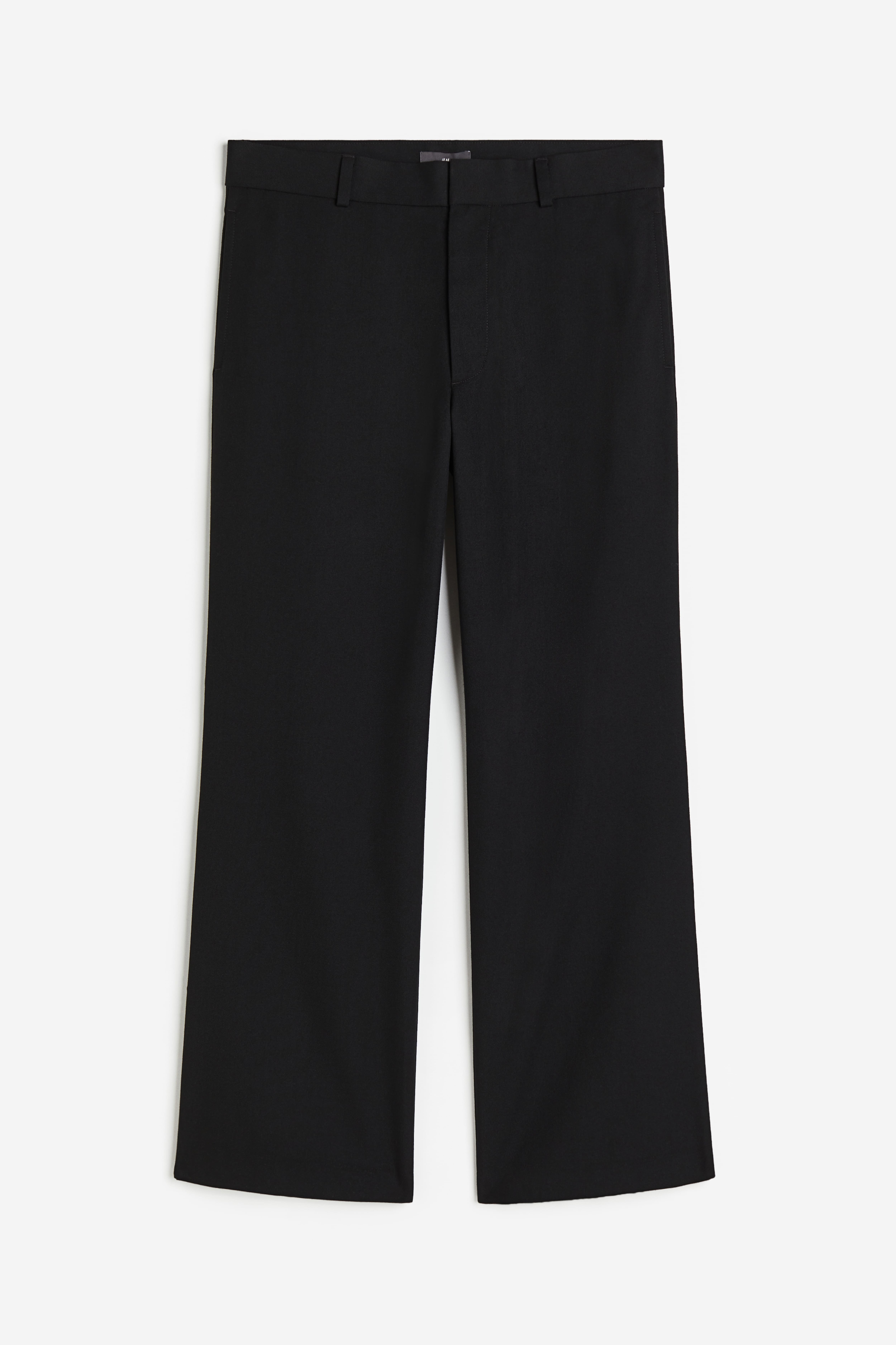 Shops mens black flared trousers