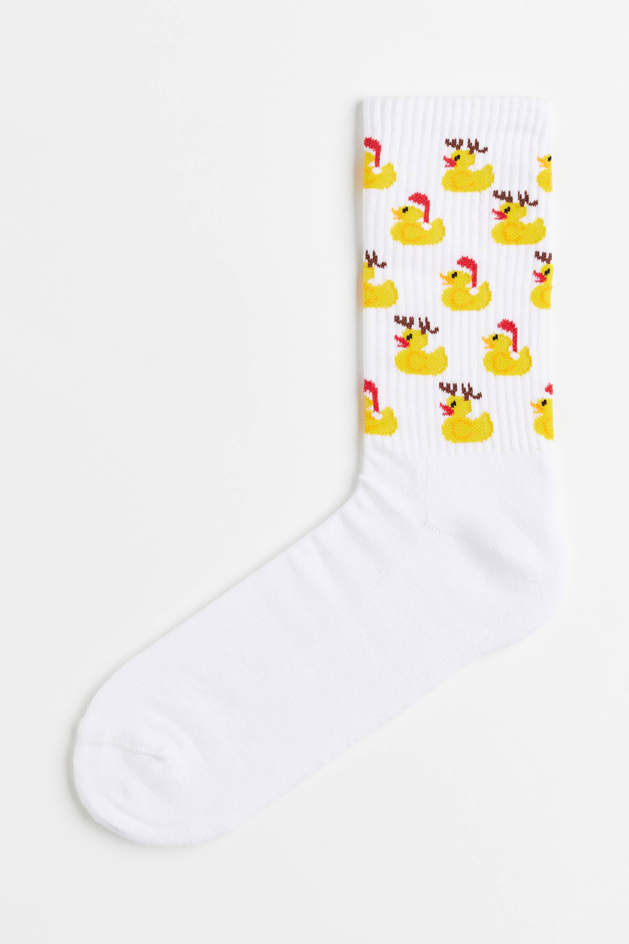 Xem ảnh lớn hơn: Tất - Màu trắng/Vịt cao su - Men | H&M VN 1