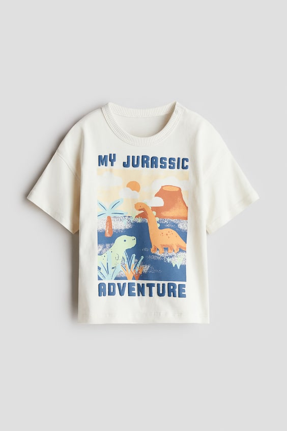 Детские футболки H&M Printed Cotton T-Shirt