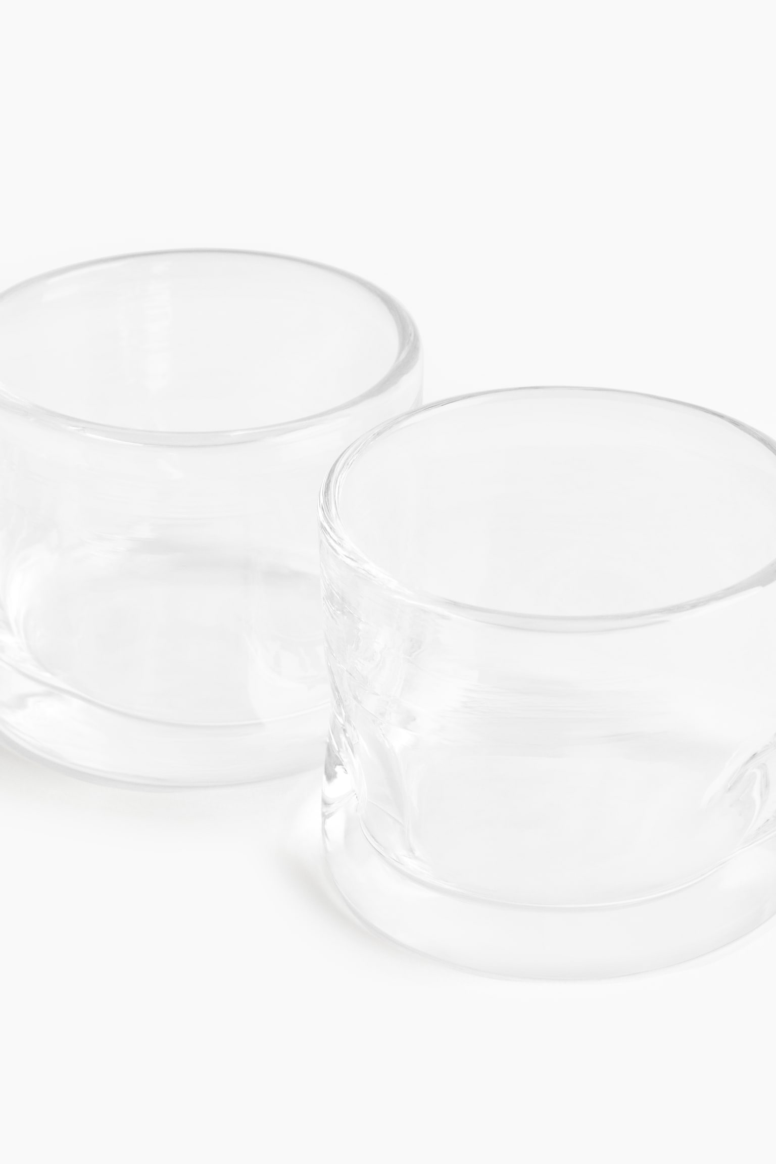 2-pack low tumbler glasses - Transparent - 3