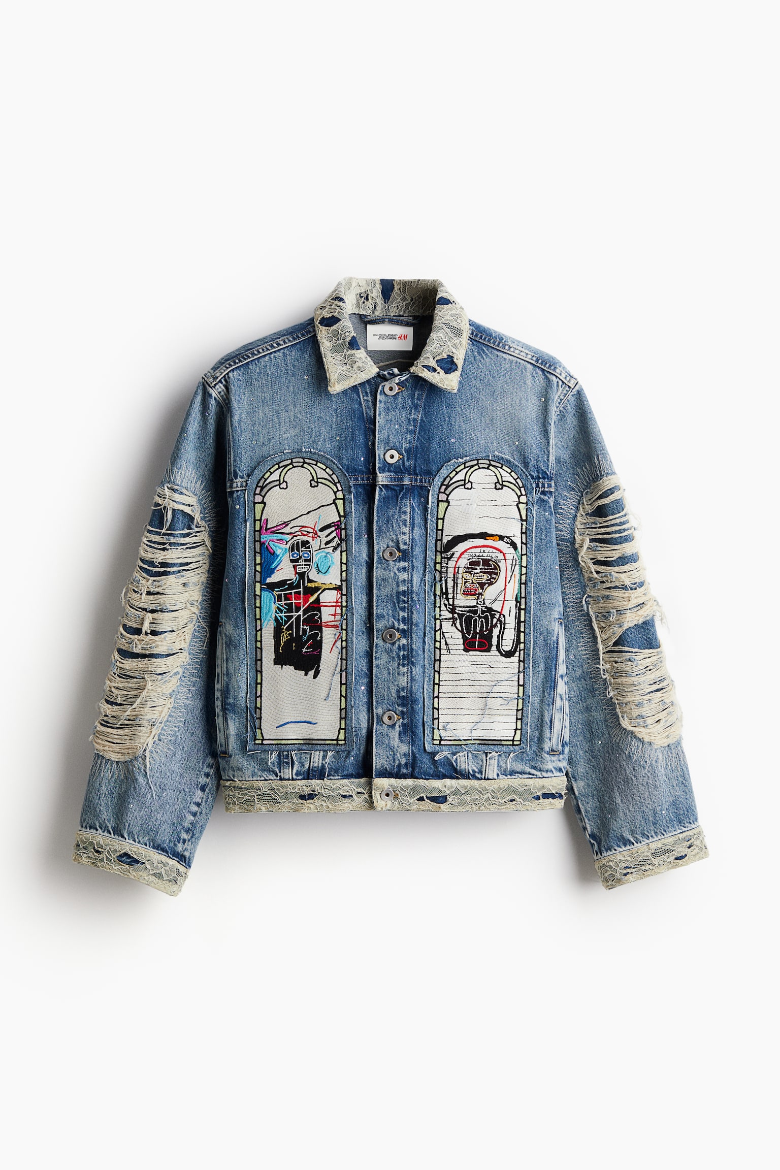 Regular Fit Denim jacket - Denim blue/Basquiat - 2