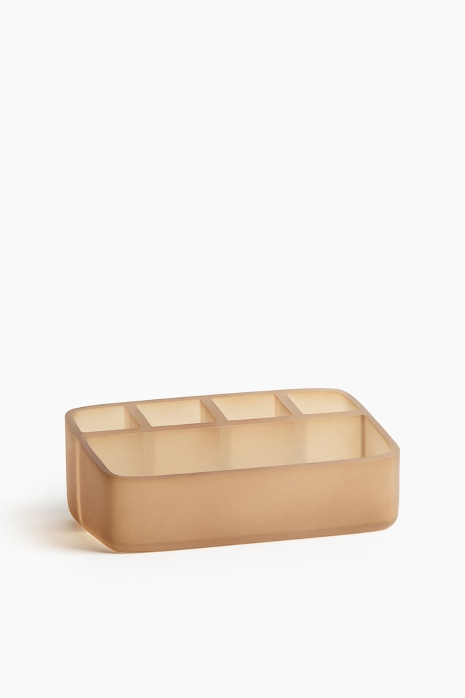 Organiseur à maquillage - Beige sable/Rose clair - 1