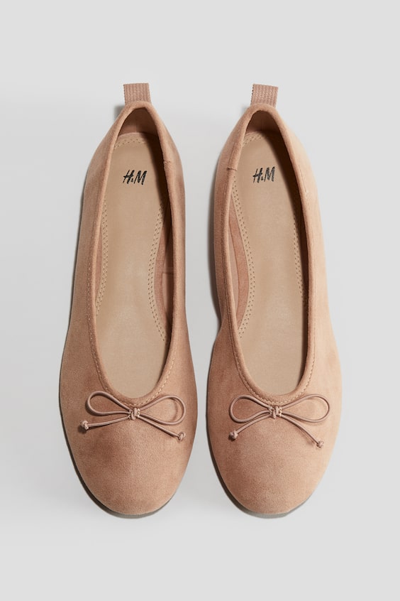 Karmen skor beige med rosett main image 0