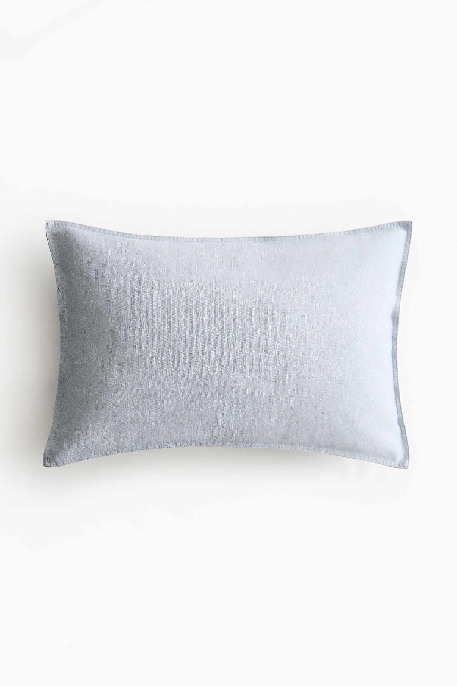 Linen-blend cushion cover - Light dusty blue/Dark khaki green/Dark brown/Mole/Light yellow/Light dusty pink/White/Beige - 1
