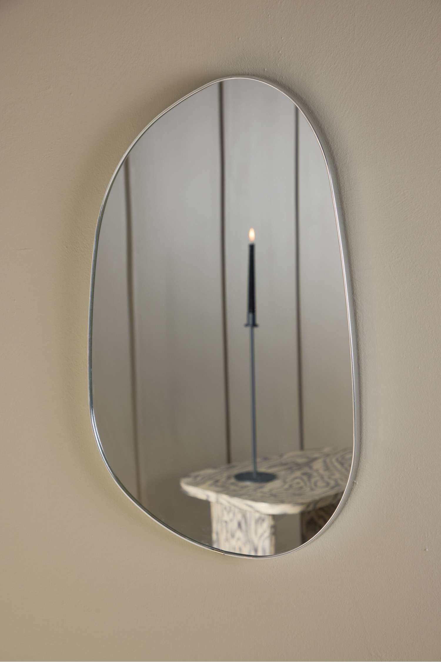 Specchio Piccolo Askersund - Vetro, Argento