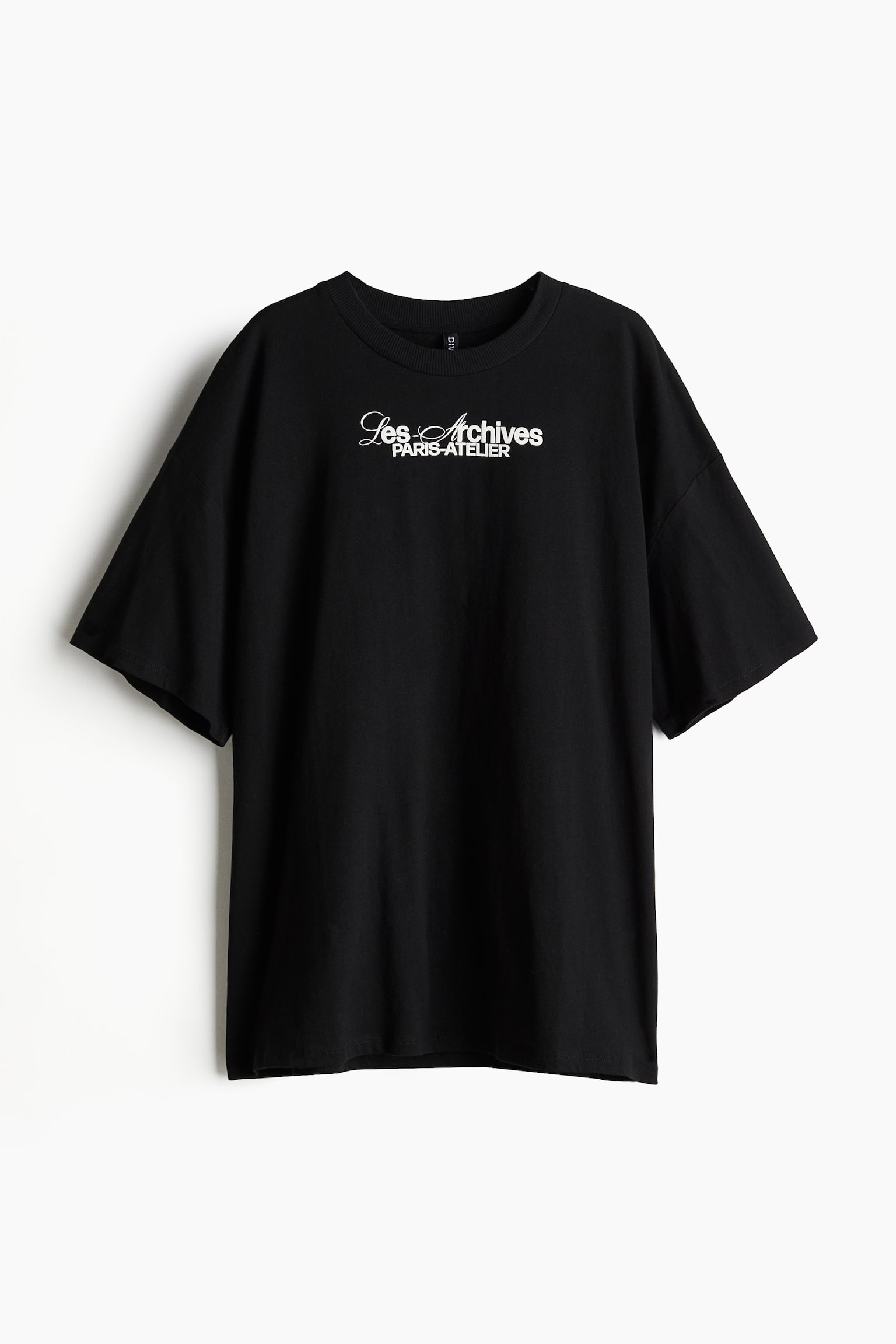 オーバーサイズ デザインTシャツ - ブラック／Les Archives/クリーム／Dystopia/ダークグレージュ／Dystopia/ライトパープル/dc - 2