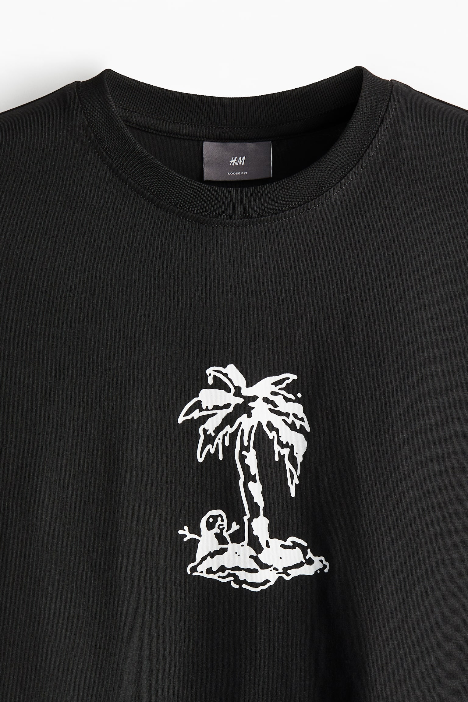 Loose Fit Print Tee - Black/Palm tree/Cream/Visions/Beige/Sun/Light beige/Riddance/Black/Saint Louis/White/Aura Artist House/White/Good Times/White/NYC Run Club/Cream/Balance Focus/Black/Quick Sips/White/Holidays/Black/Frog/Cream/Grand Leon Hotel/White/Okinawa/Black/Sunflowers - 3