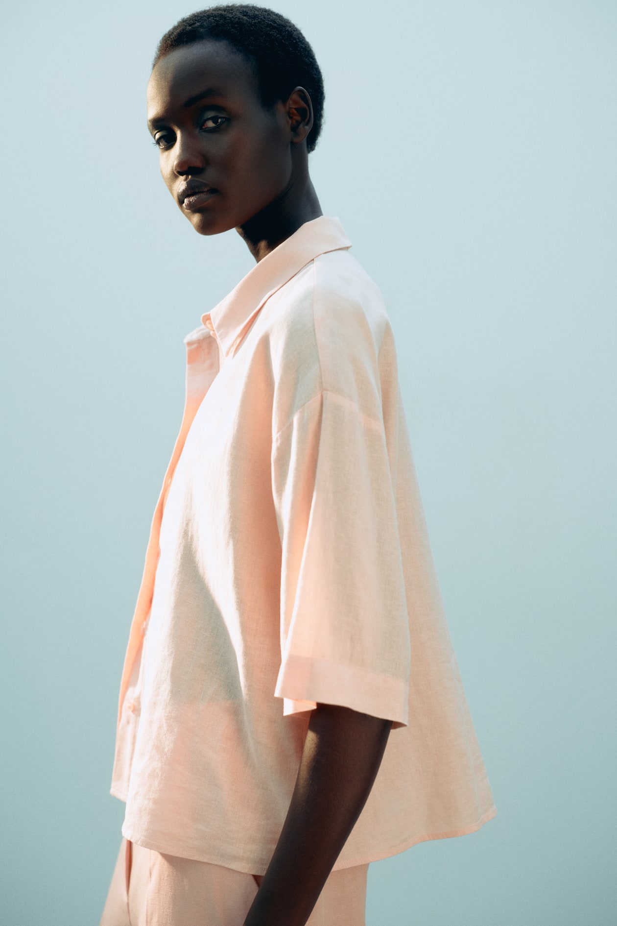 Linen-blend shirt - image 4