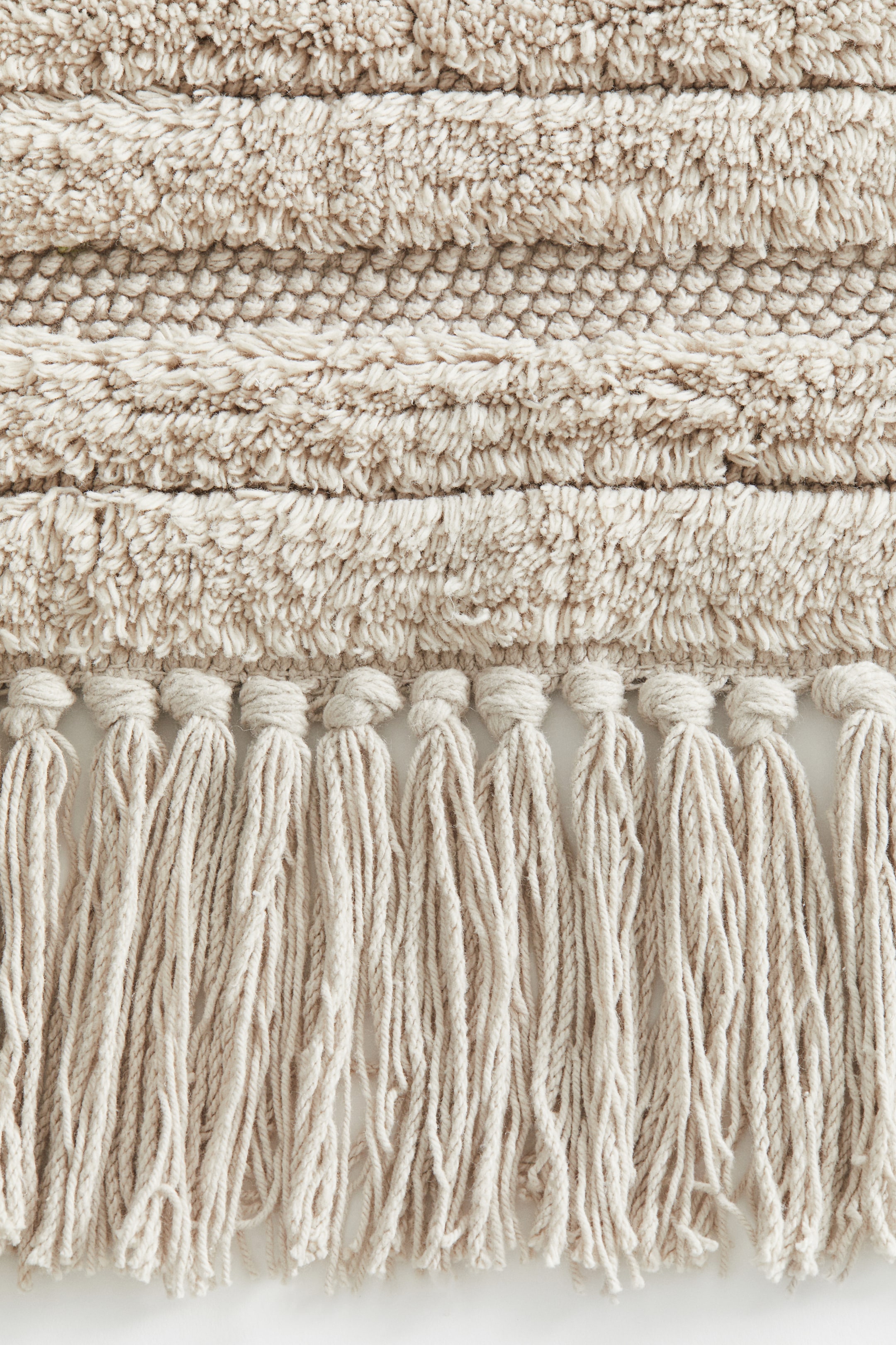 Fringed Cotton Bath Mat