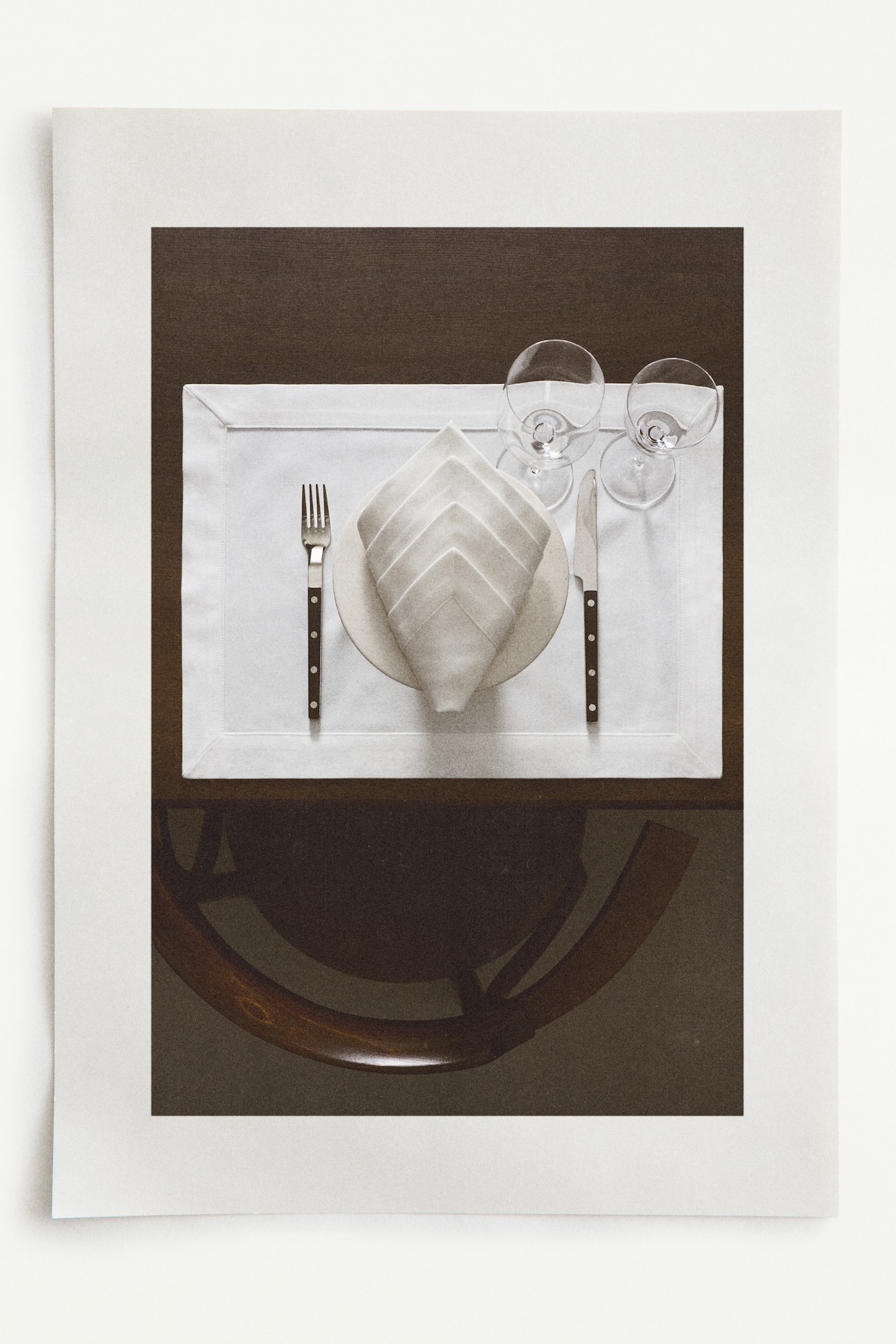 Pack de 2 individuais de mesa em damasco - Branco - 2