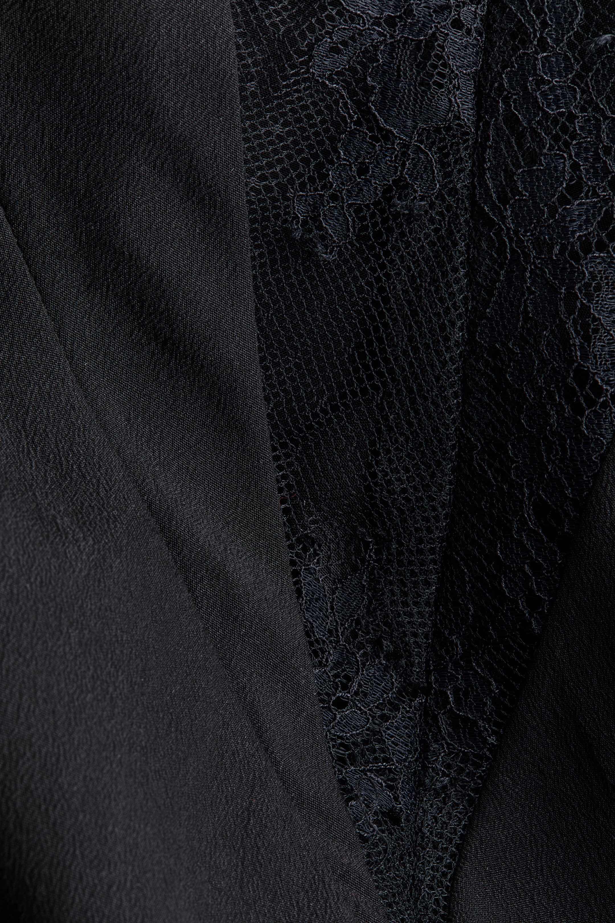 Slip Dress with Lace Inset