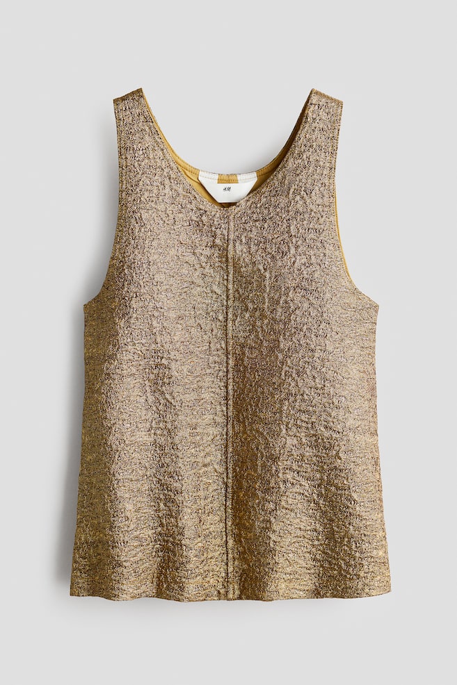 Robe jacquard - Doré - 1