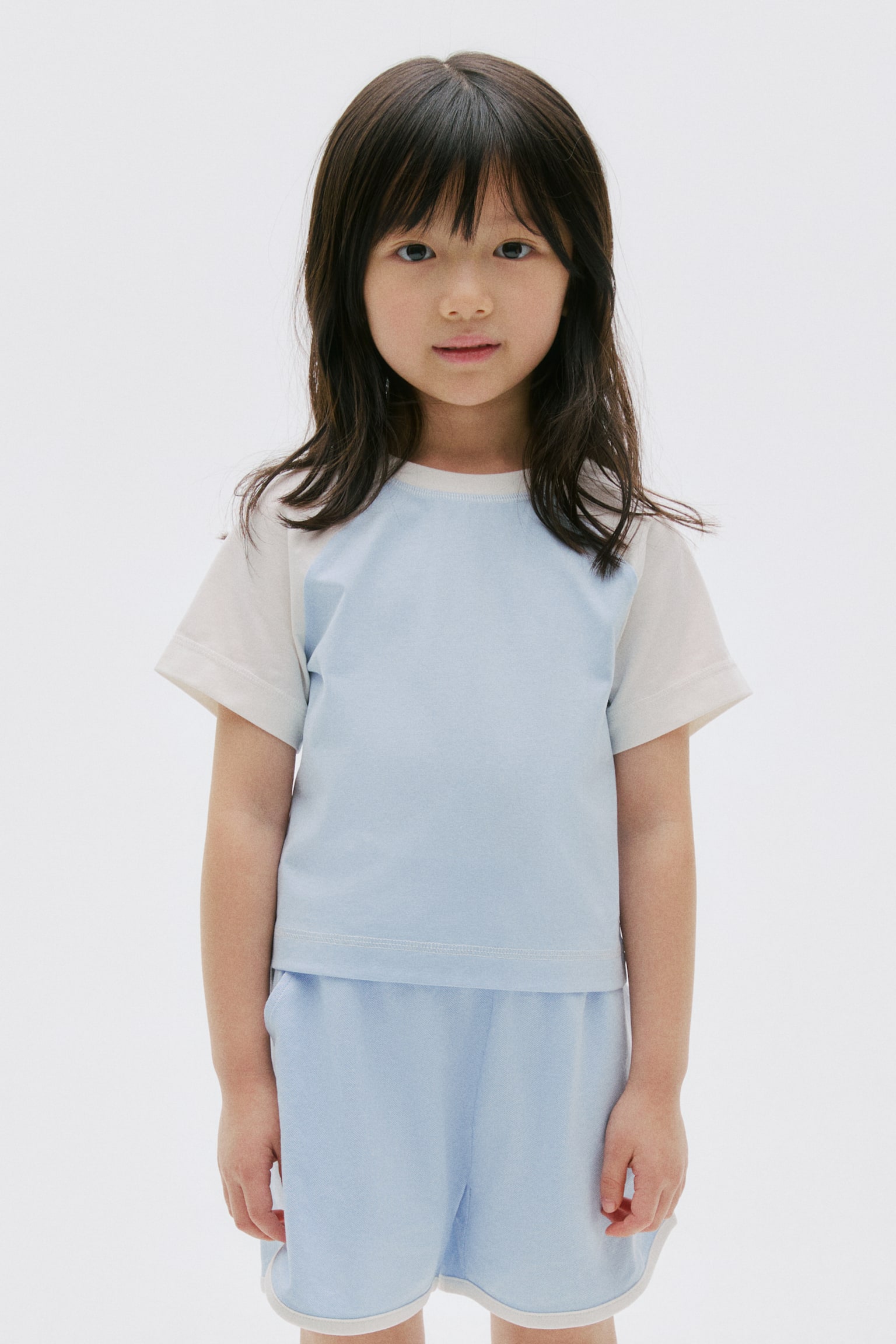 COOLMAX®Tシャツ - ライトブルー／ホワイト/クリーム／ライトパープル/ライトピンク／ピンク - 1